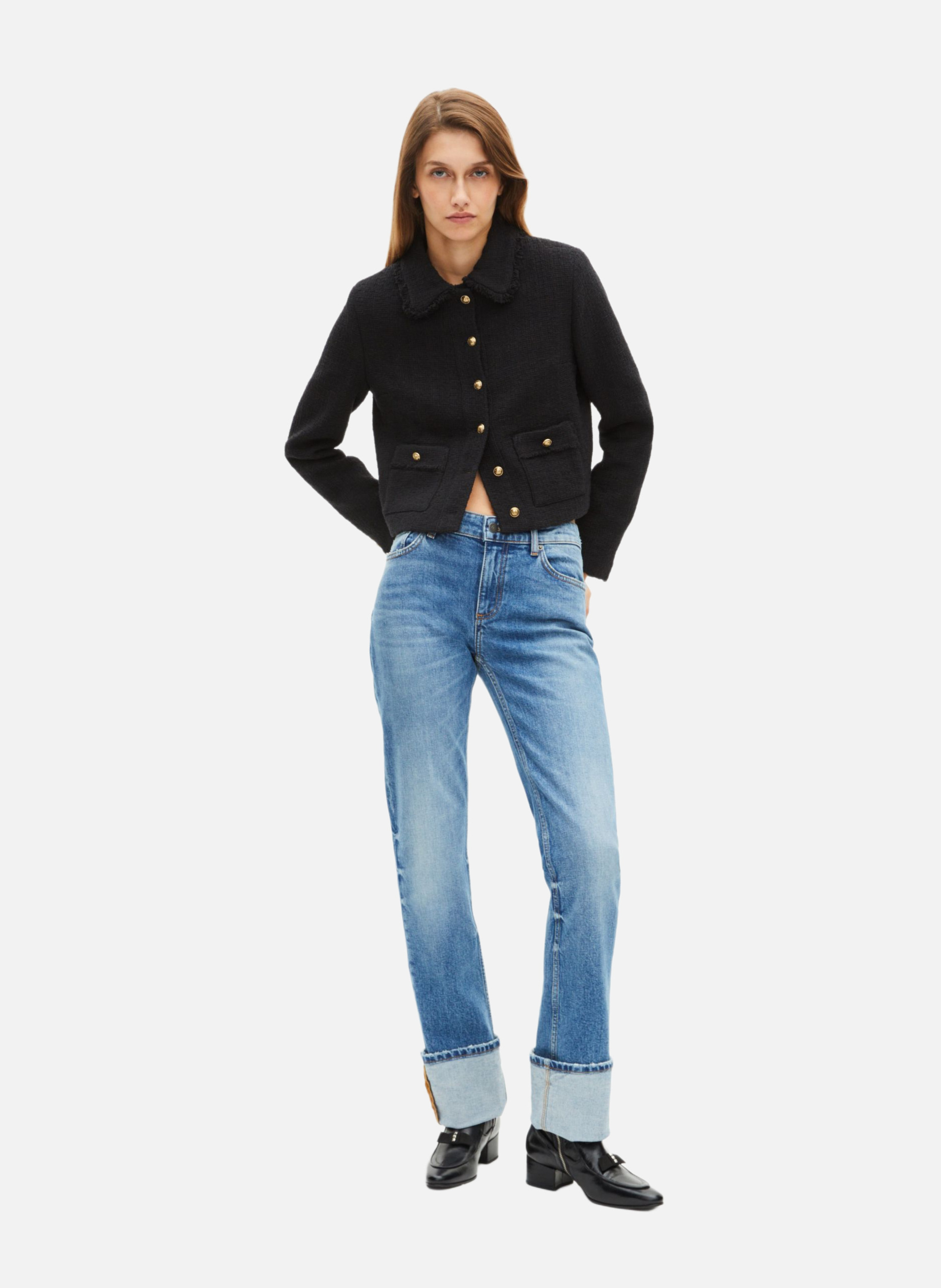 Chunky-knit cardigan THE KOOPLES Black