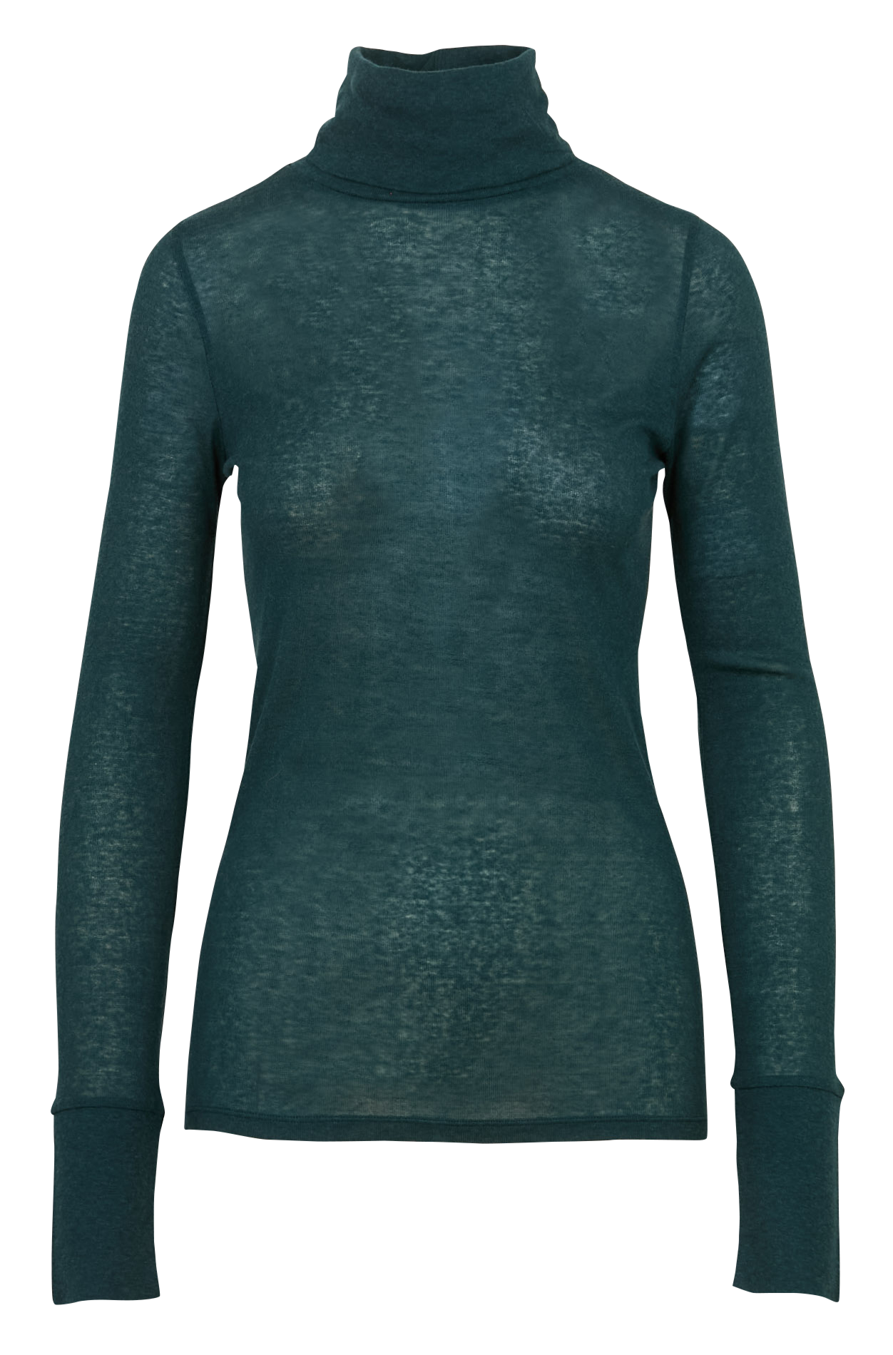 Rollkragenpullover aus Baumwoll-Mix ACOTE Grun