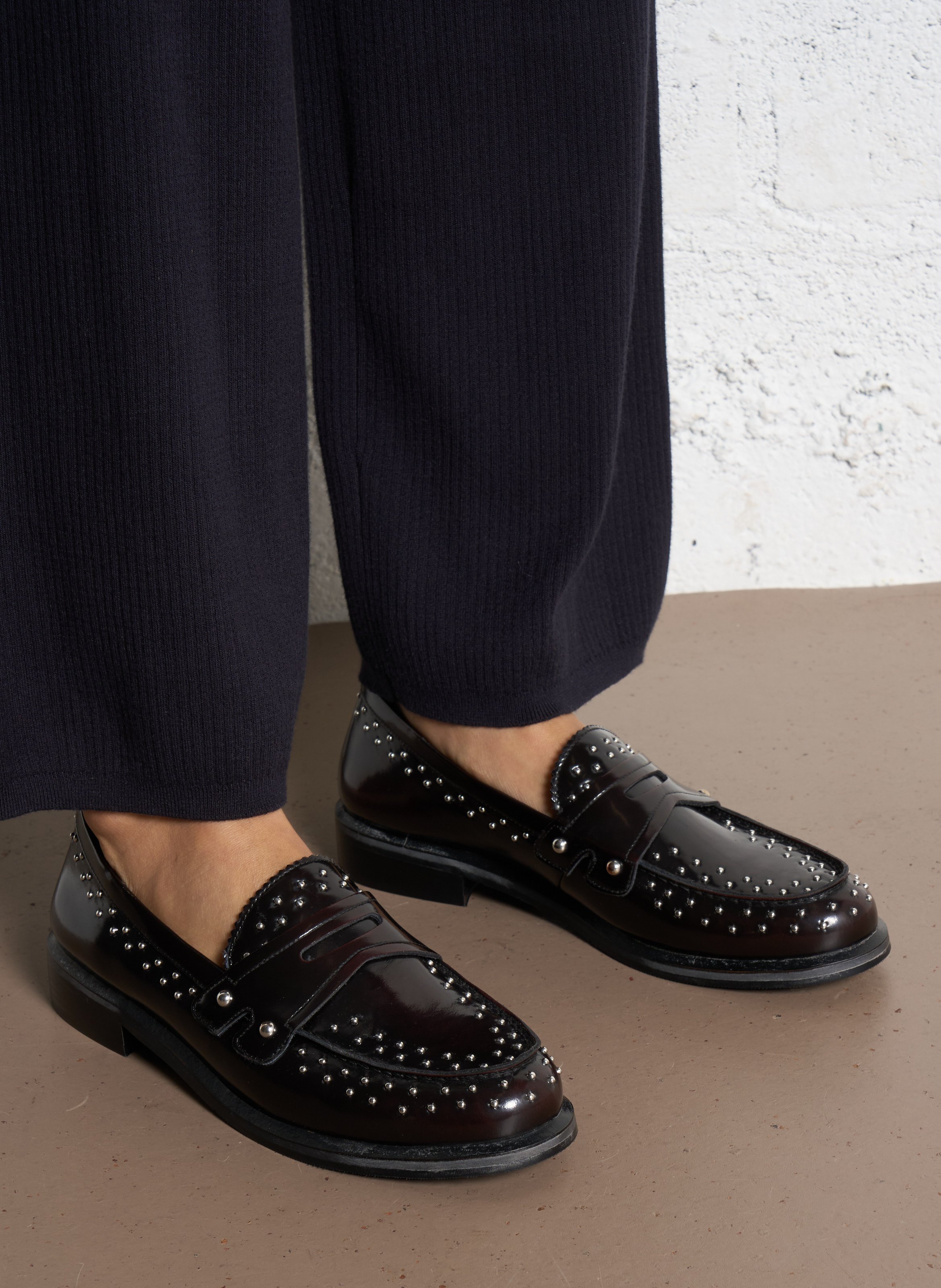 Mocassin en daim TORAL Rouge