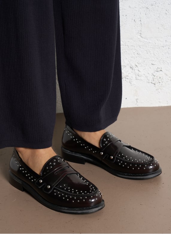 Mocassin en daim | Rouge by TORAL Mocassin en daim Rouge