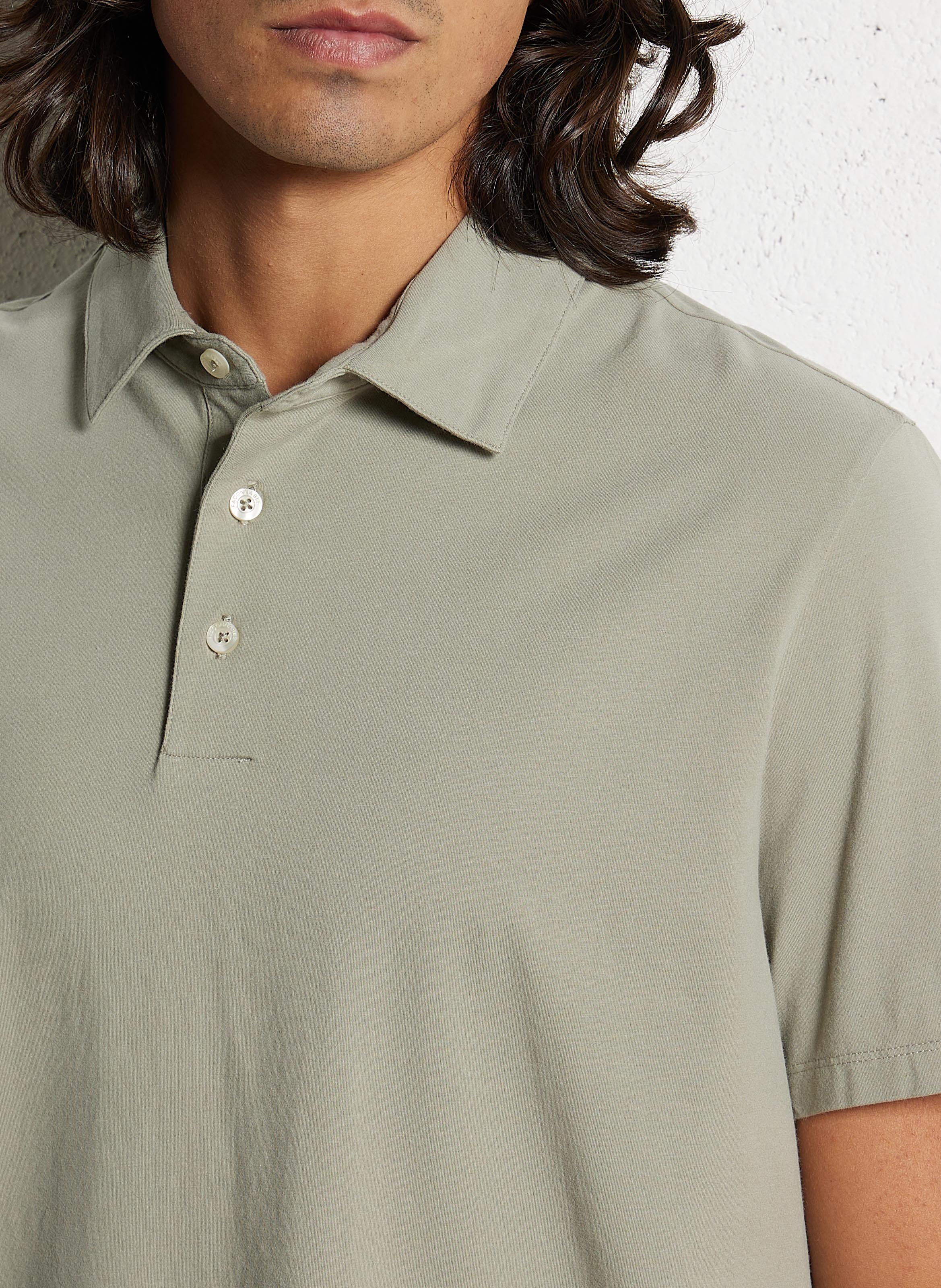Rechte stretch polo FACONNABLE Groen