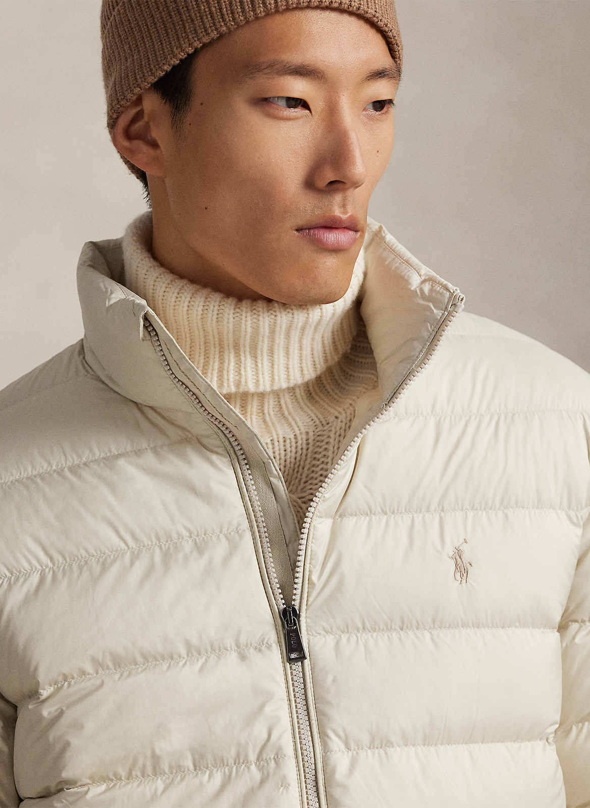 Daunenjacke mit Stehkragen POLO RALPH LAUREN Beige