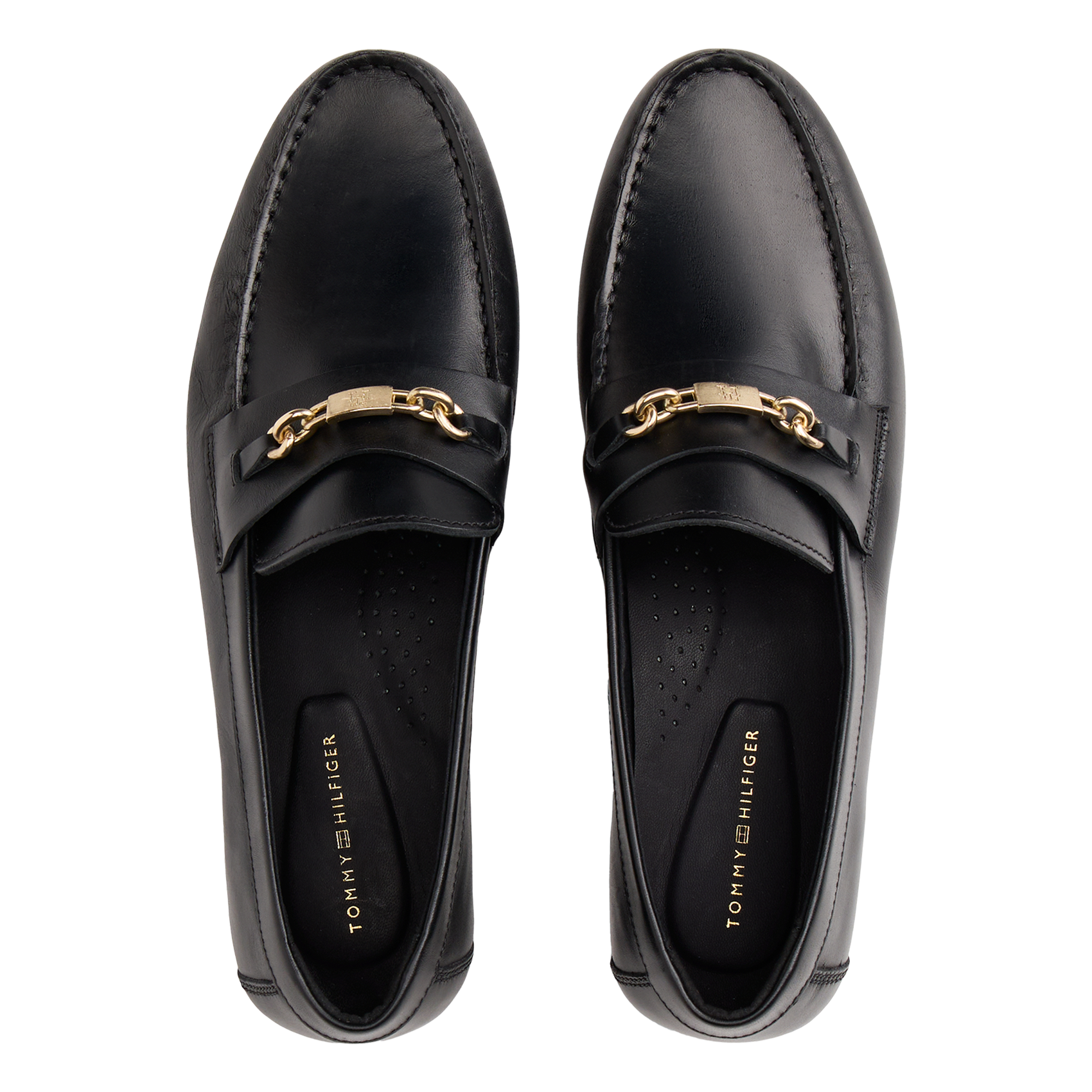Mocassins en cuir TOMMY HILFIGER Noir