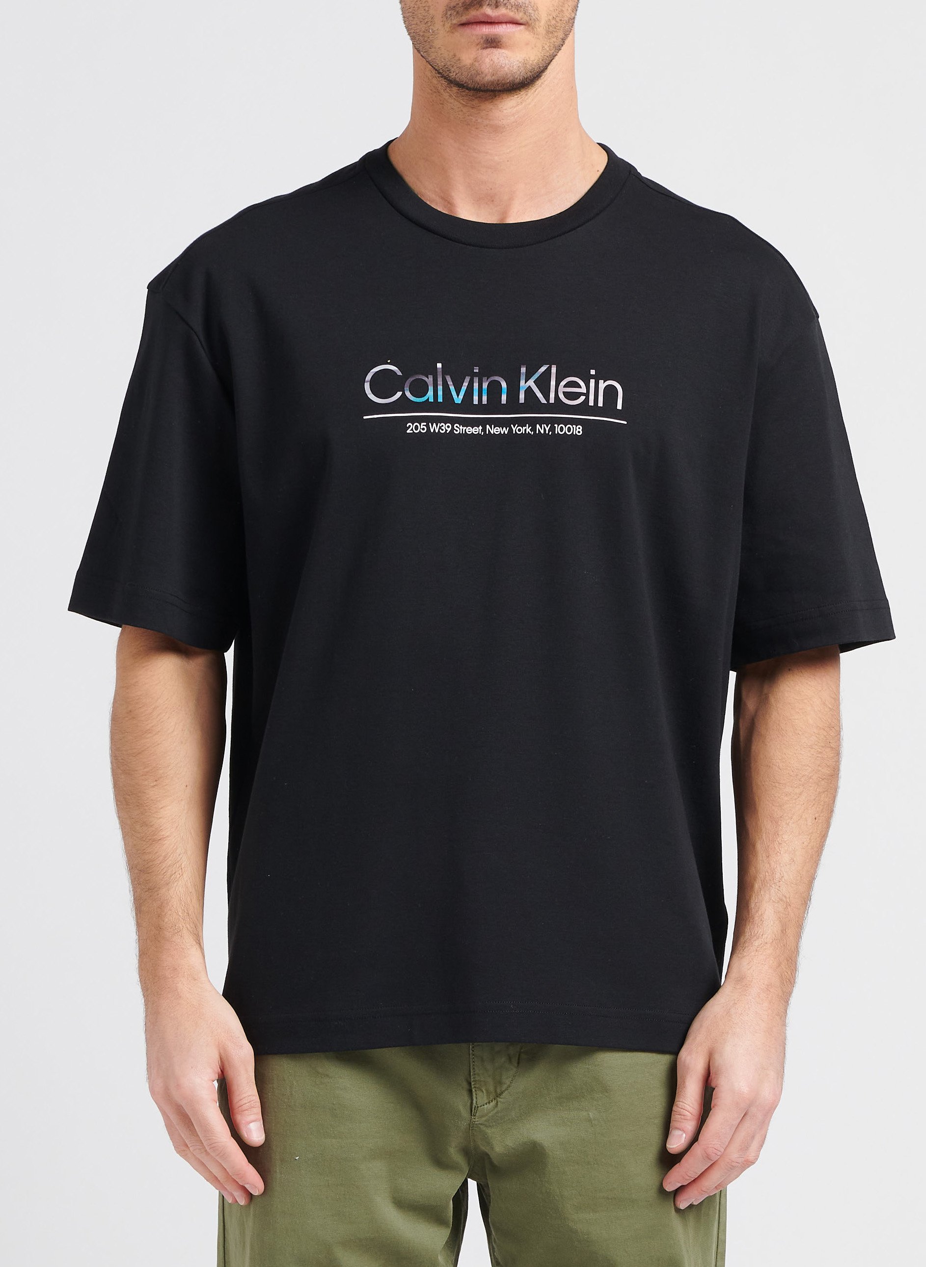 Tee-shirt en coton CALVIN KLEIN Noir