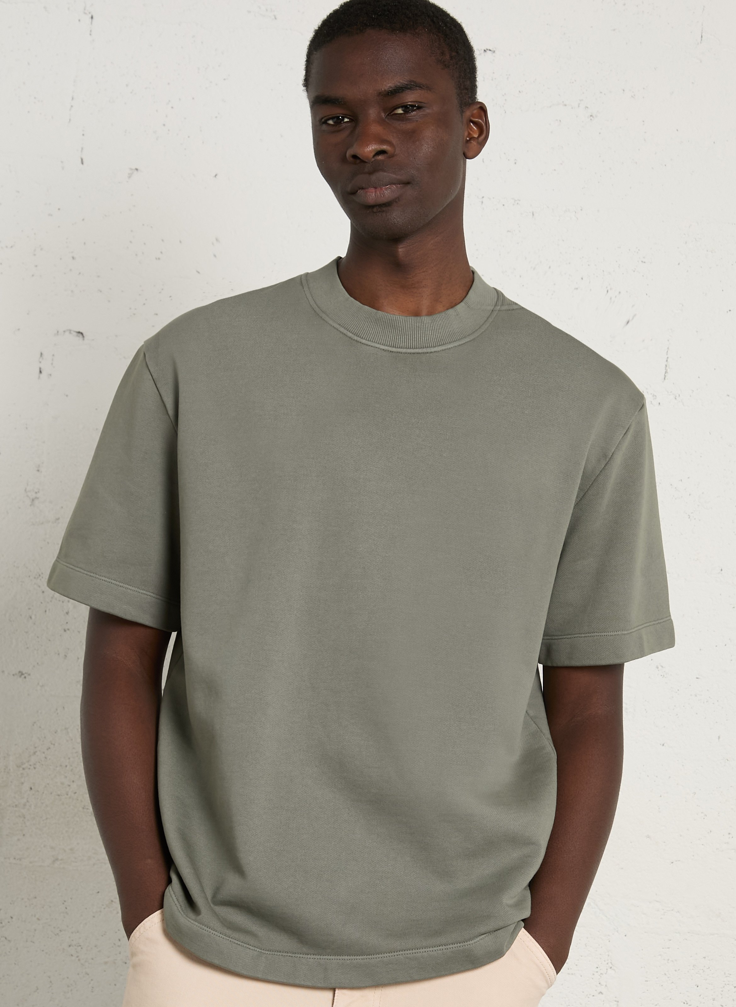 Tee-shirt droit uni en coton MINIMUM