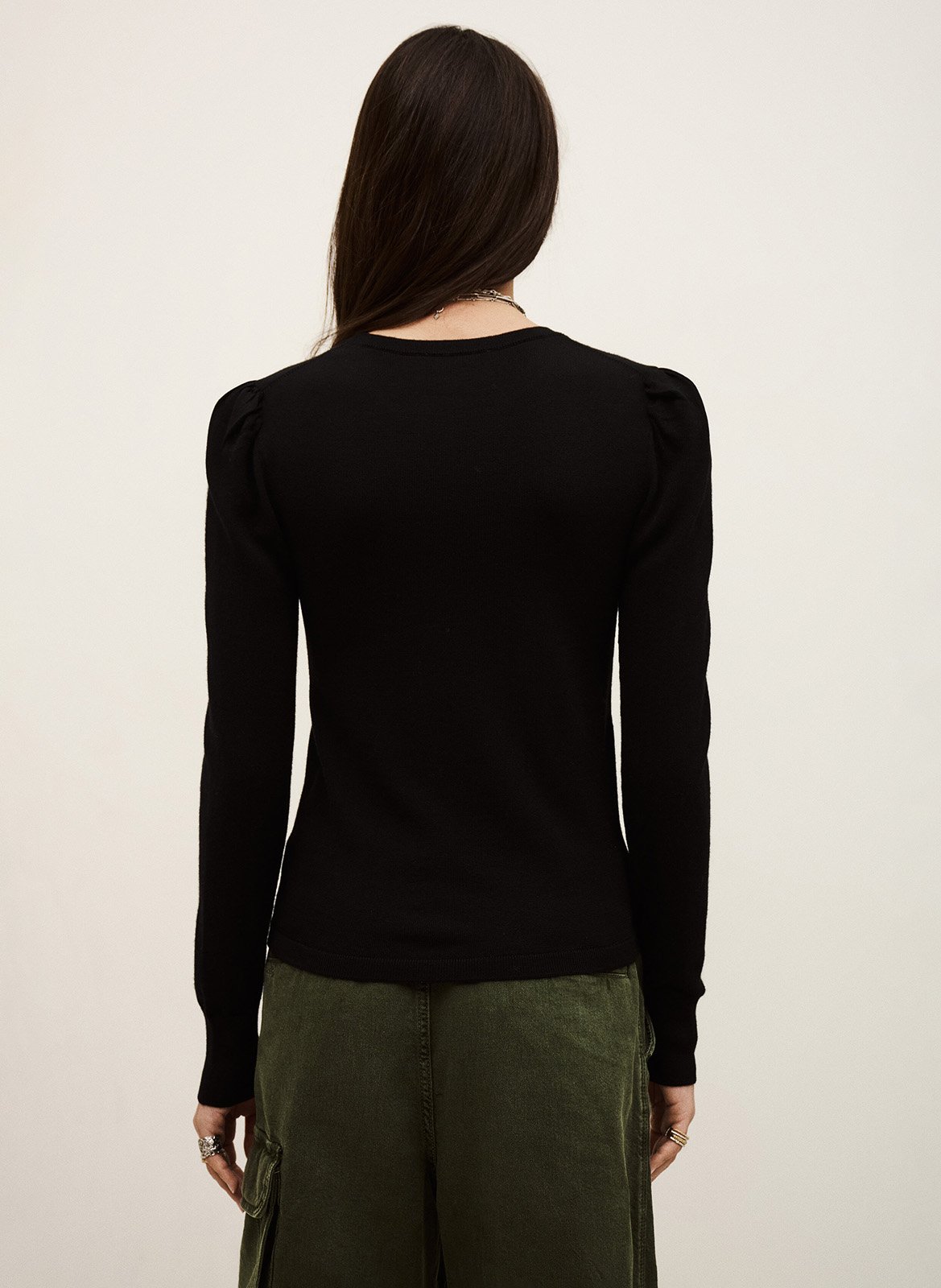 Abidjan wool round-neck sweater BA&SH Black
