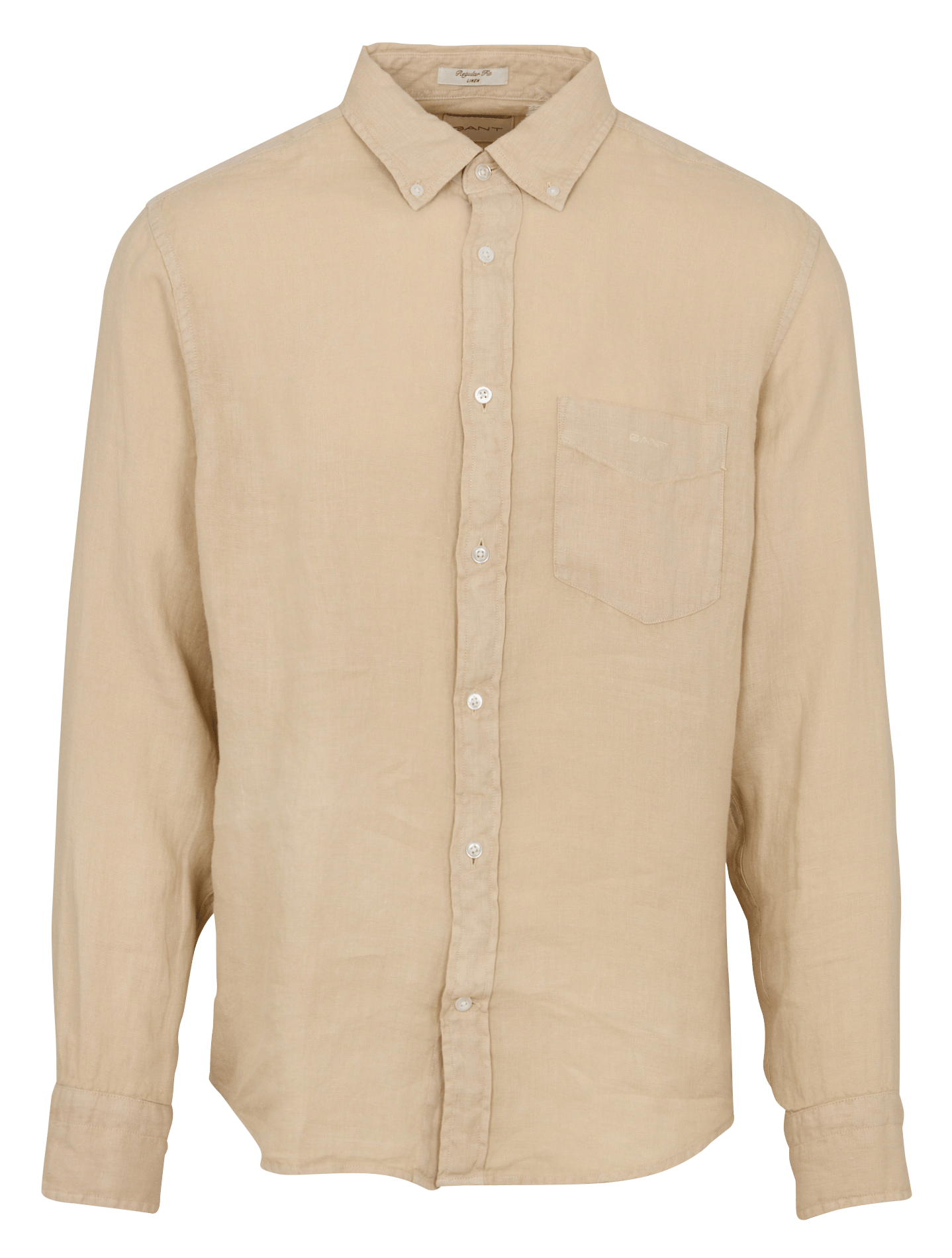 Recht, linnen overhemd met klassieke kraag GANT