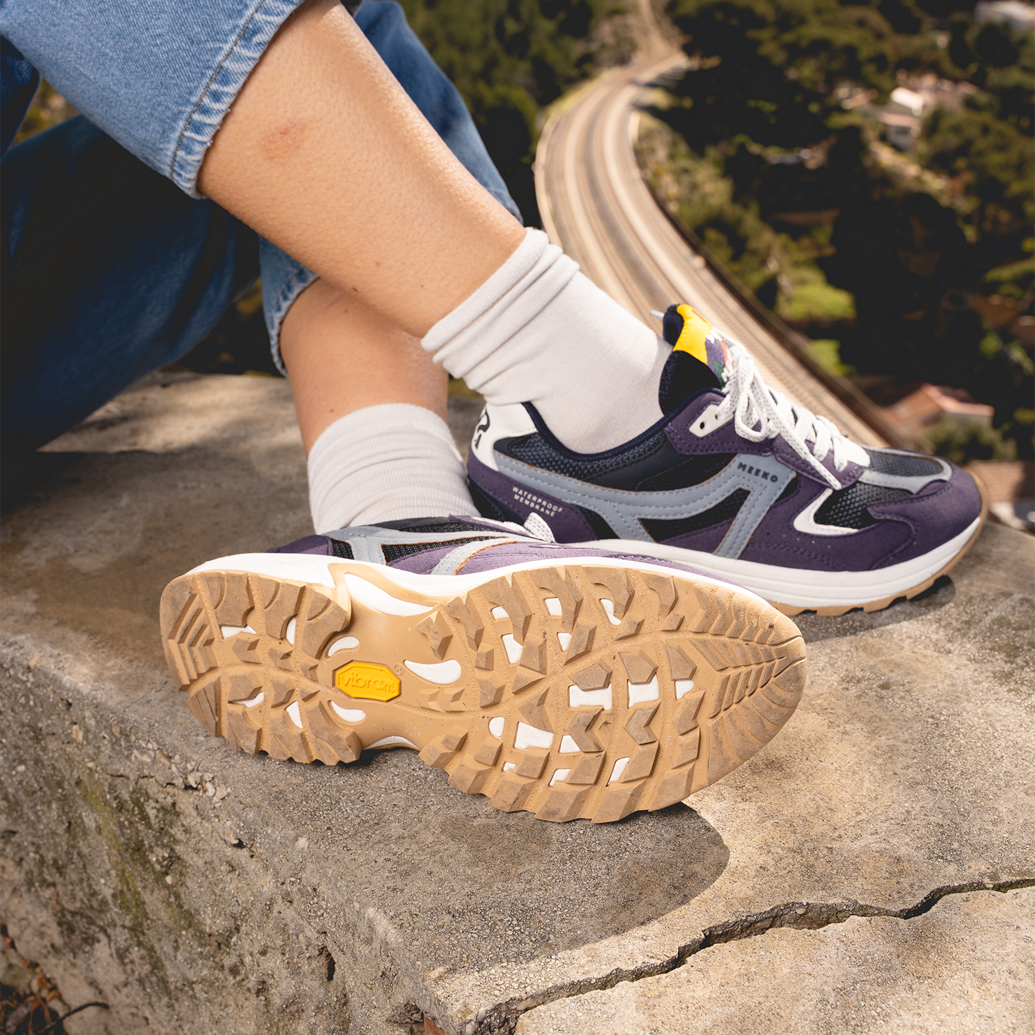 Baskets techniques et durables MEEKO Violet