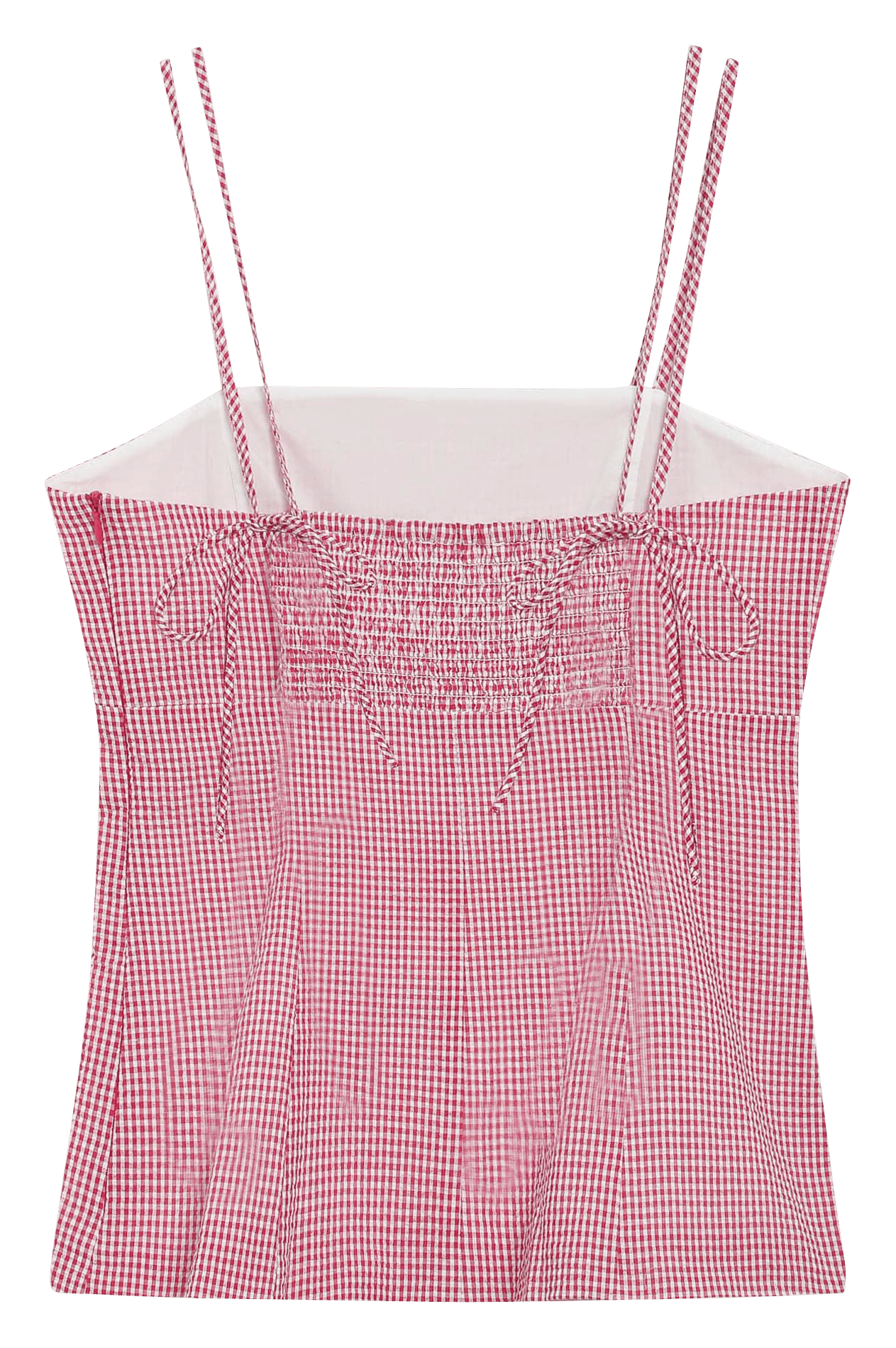 Débardeur encolure carré en coton GRACE ET MILA Rouge