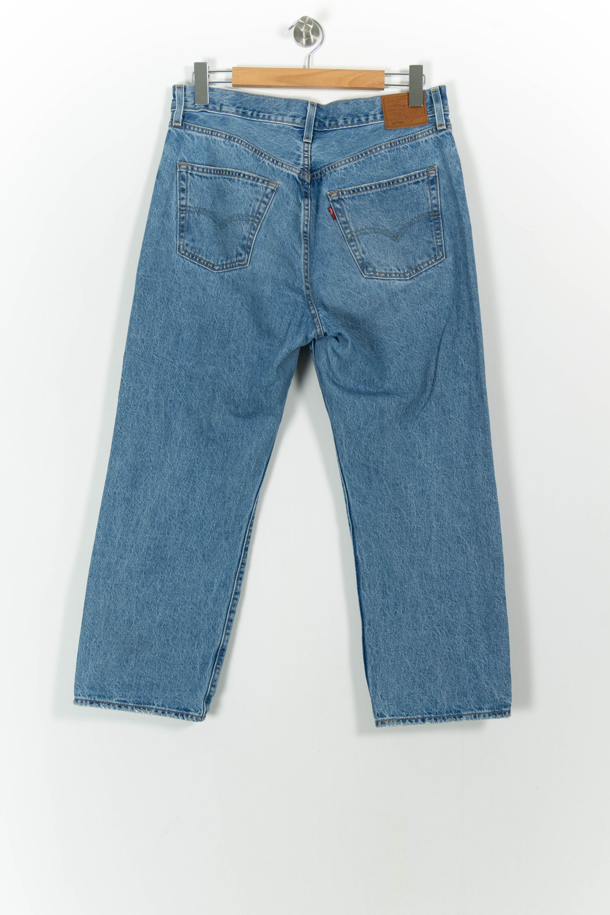Cropped slim jeans with studs LEVI'S - Seconde main Blue