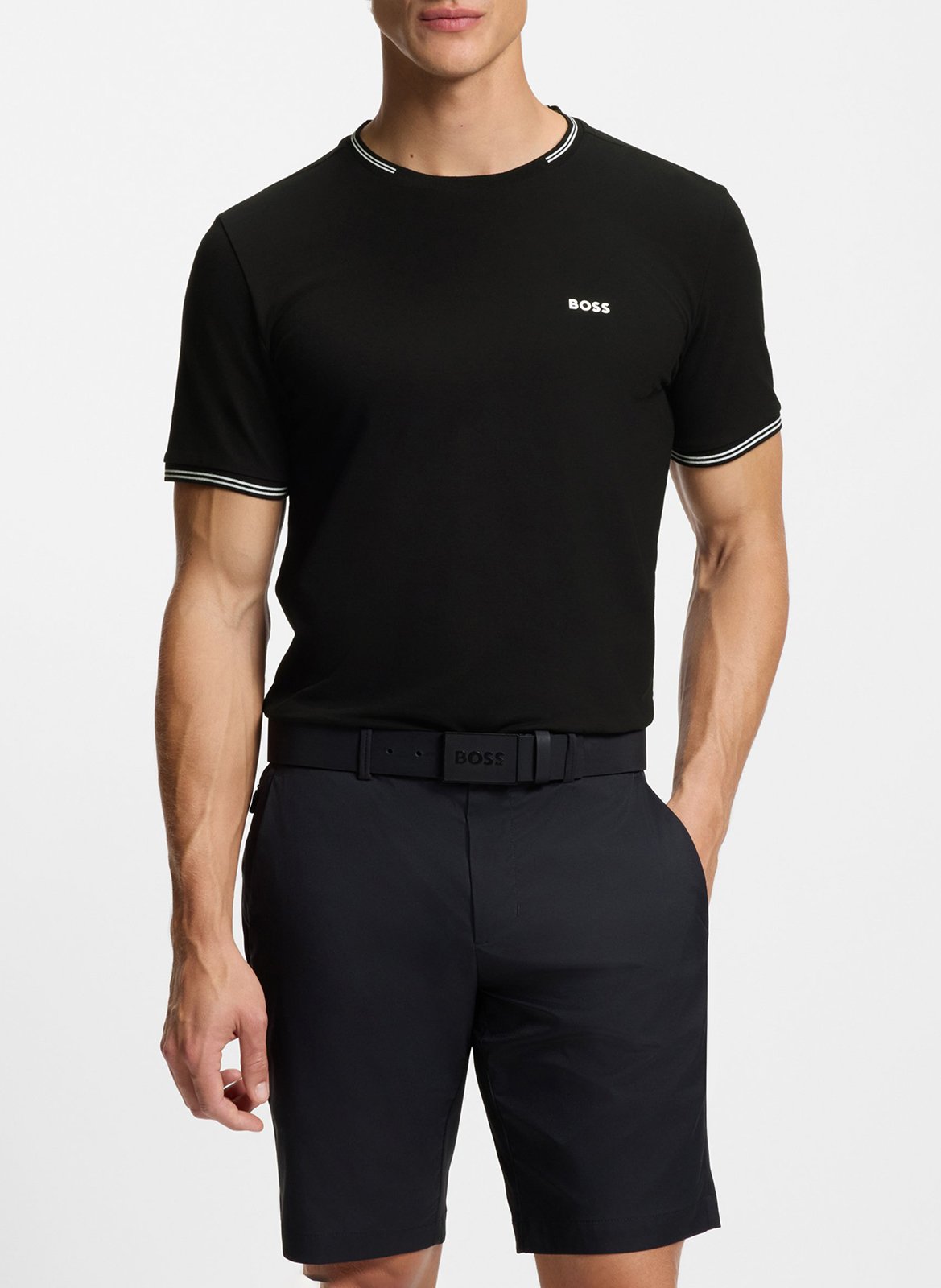 Basic cotton-mix T-shirt BOSS
