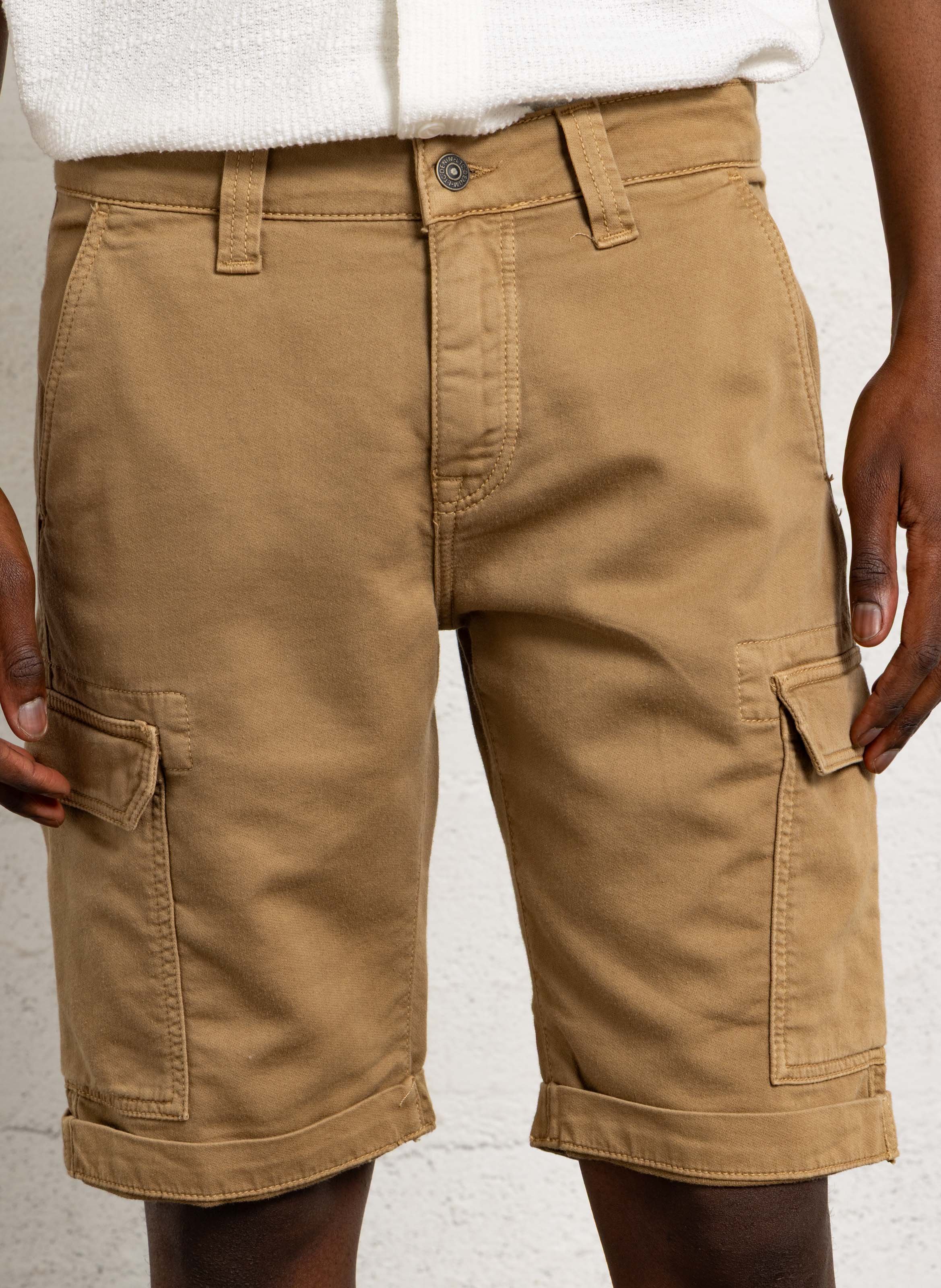 Multi-pocket cotton-blend Bermuda shorts LE TEMPS DES CERISES