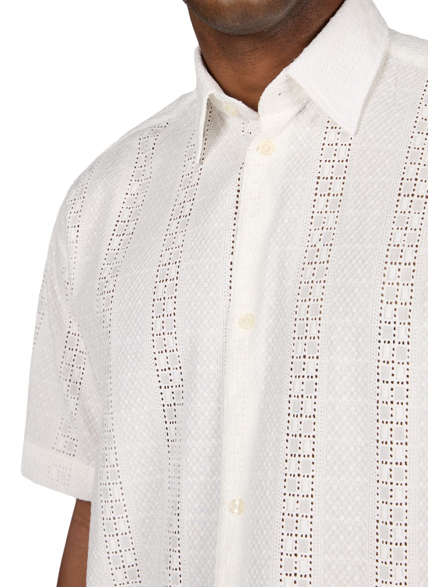 Cotton shirt with classic collar SAISON 1865 Beige