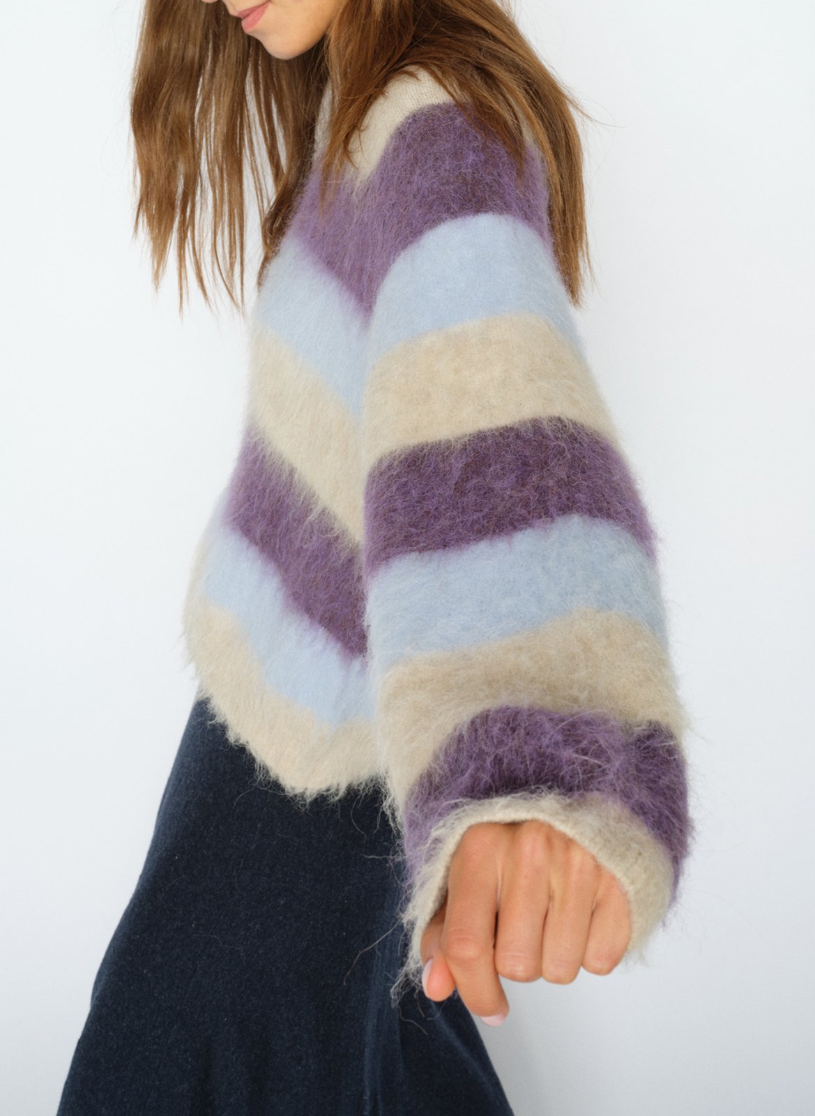 Oversized trui | wolblend MOS MOSH Violet