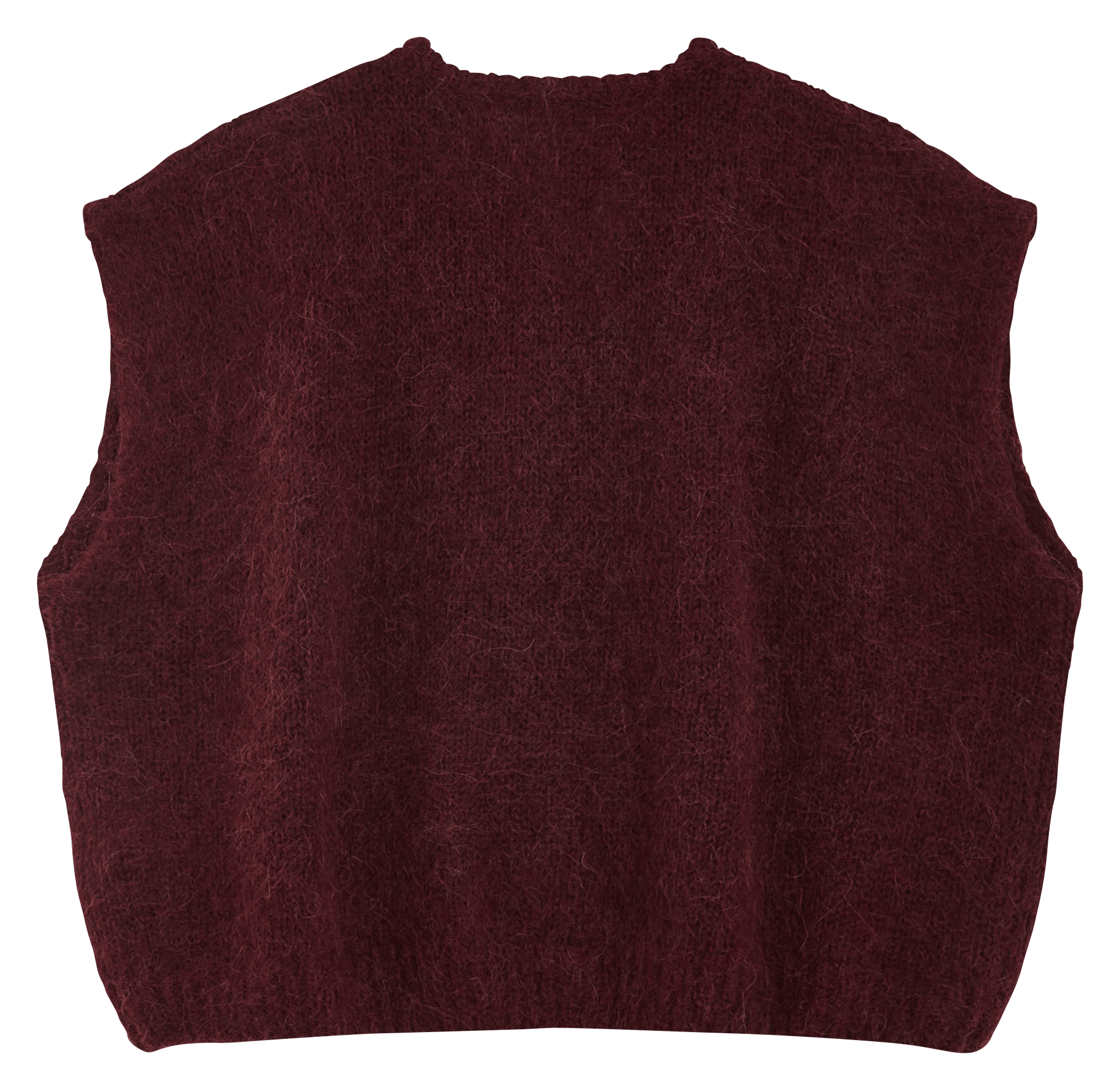 Vest van wol en kasjmier met ronde hals GRACE ET MILA Rood