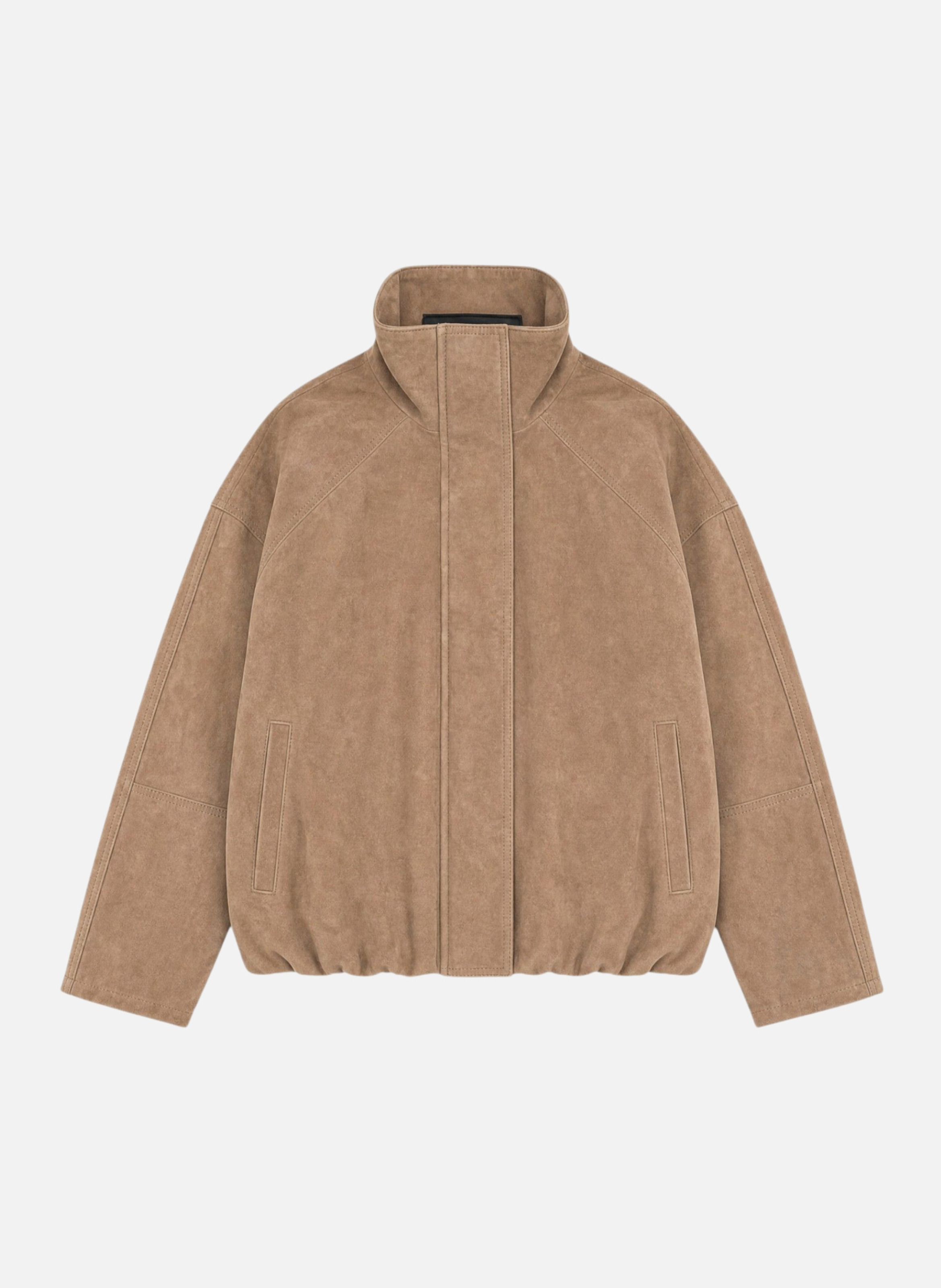 Suede leather jacket THE KOOPLES Beige