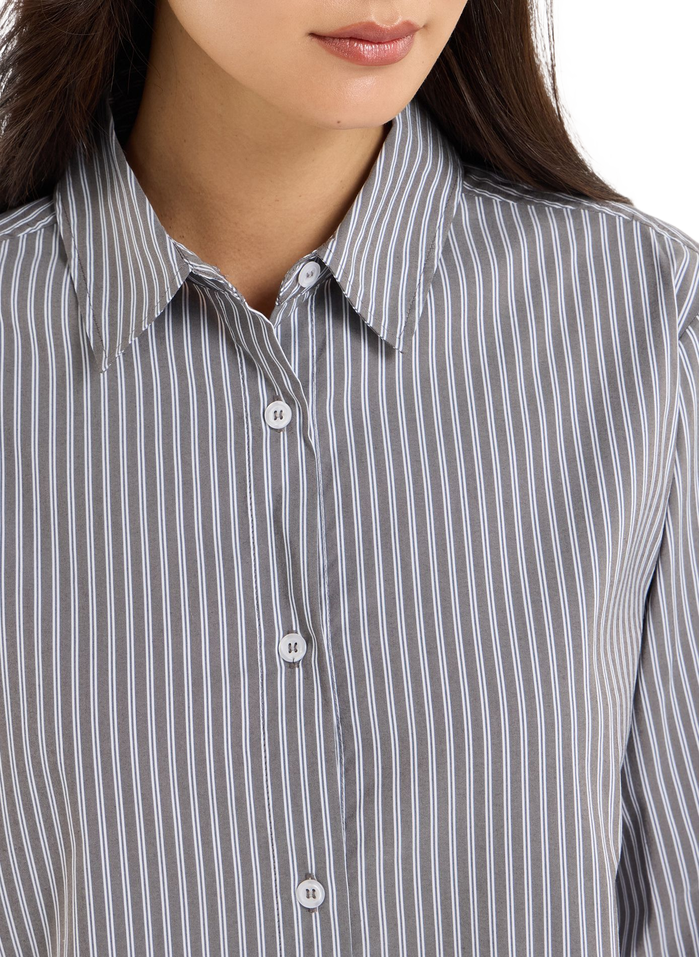 Classic collar shirt in blended cotton SAISON 1865 Multicolored