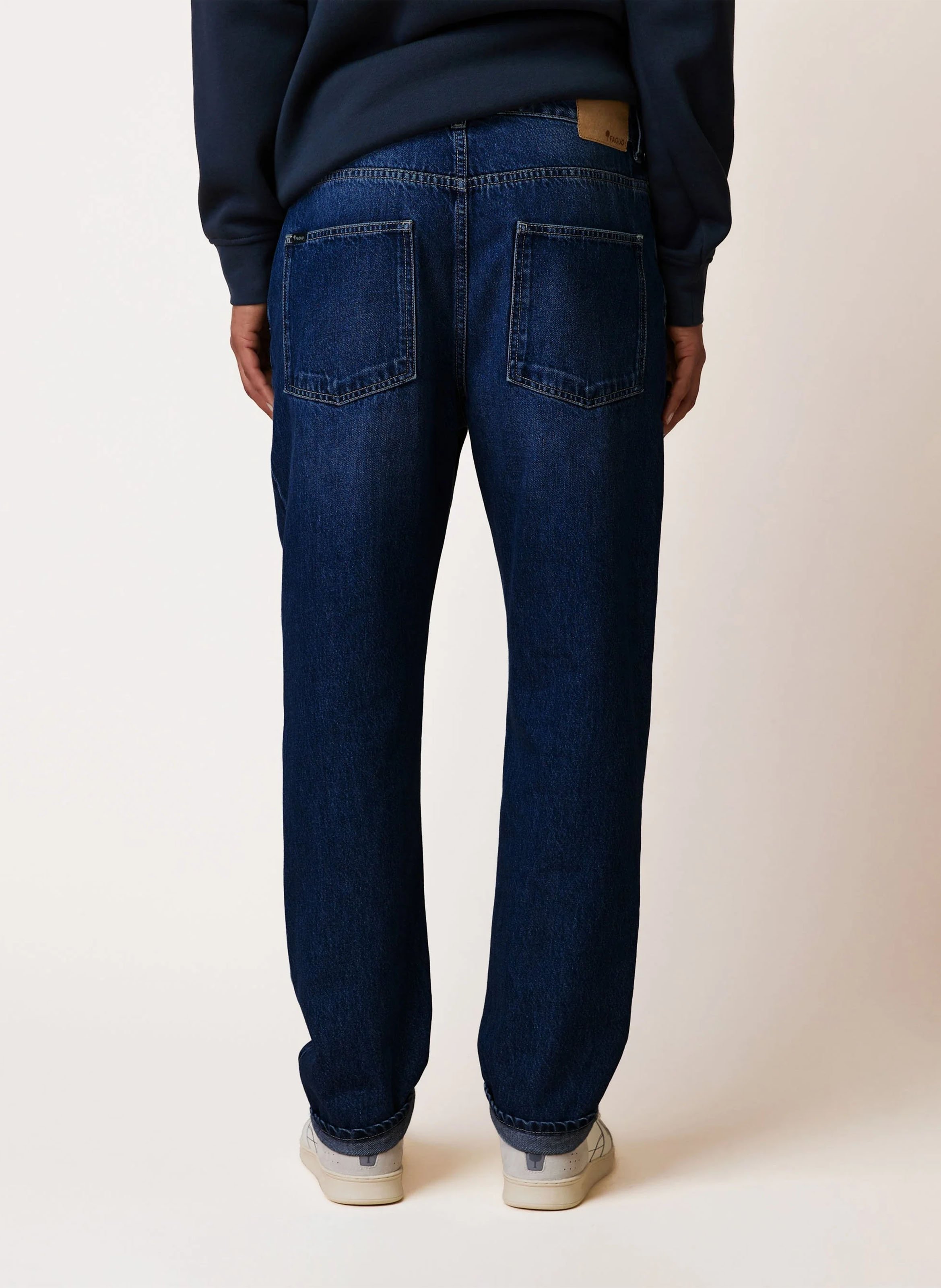Straight Cut Jeans aus Baumwolle FAGUO Jeans ohne Waschung