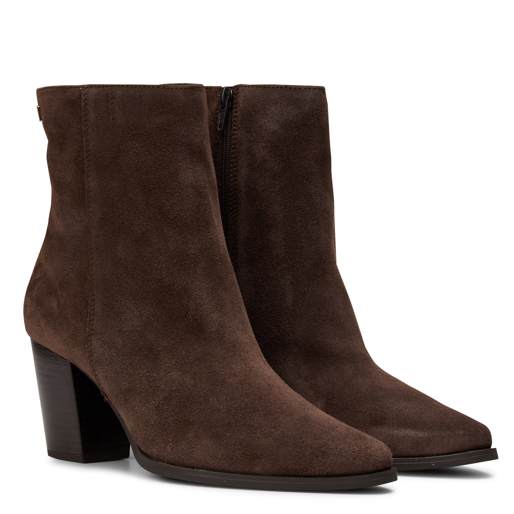 Leather mid-calf boots | Brown JB MARTIN Women