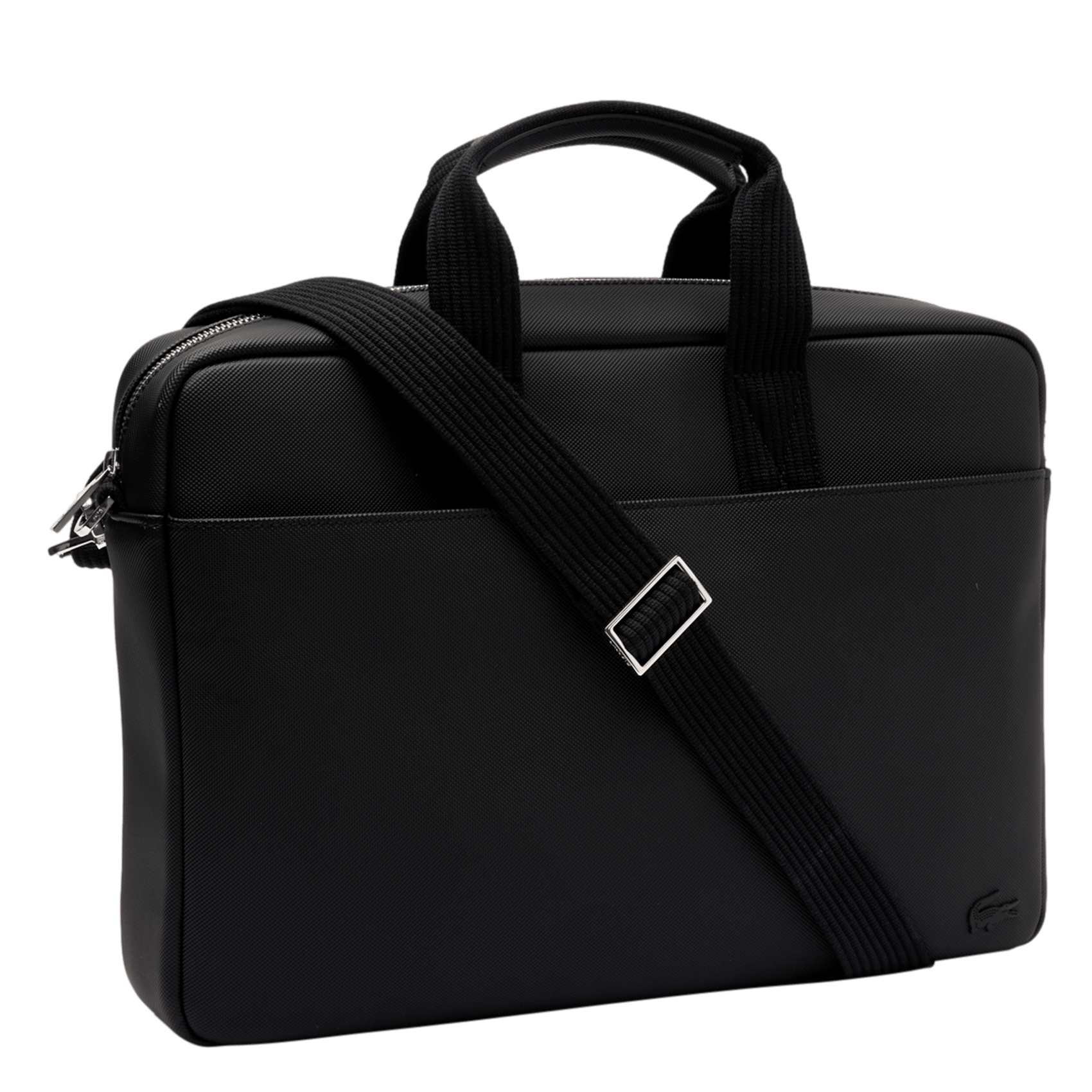 Sac ordinateur en toile enduite | Noir LACOSTE Homme