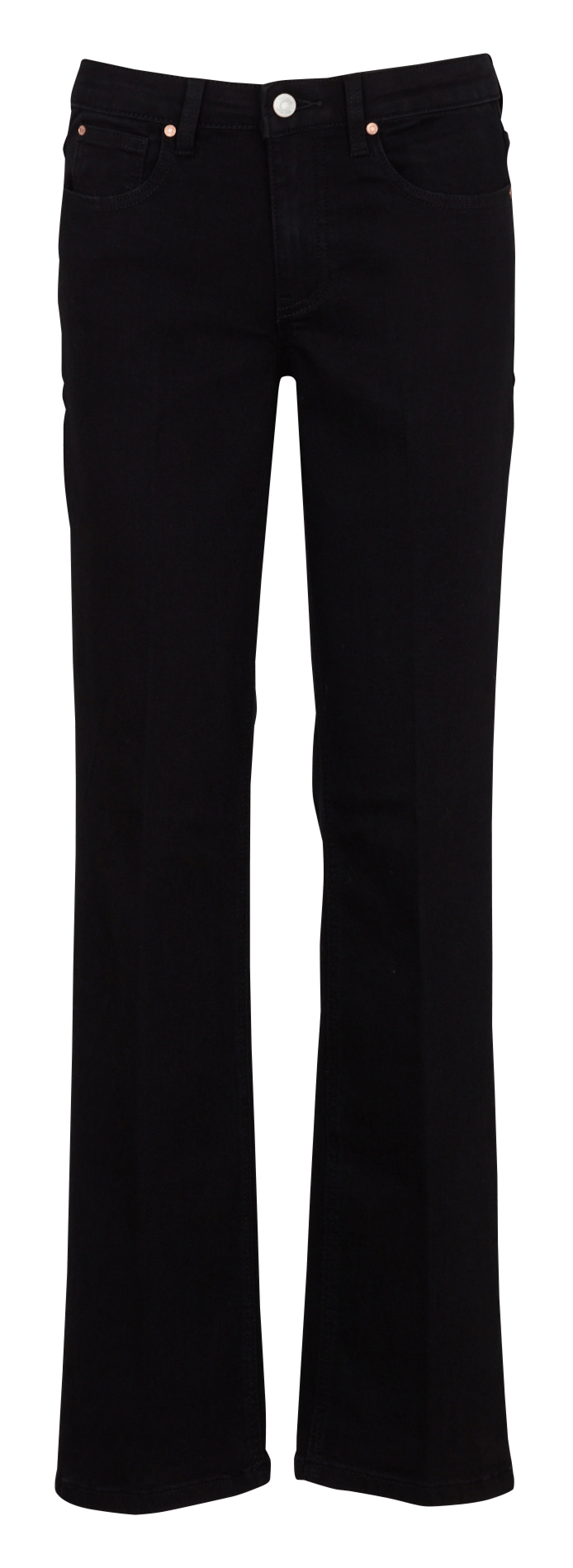 Straight-fit jeans van katoenmix MKT Zwart