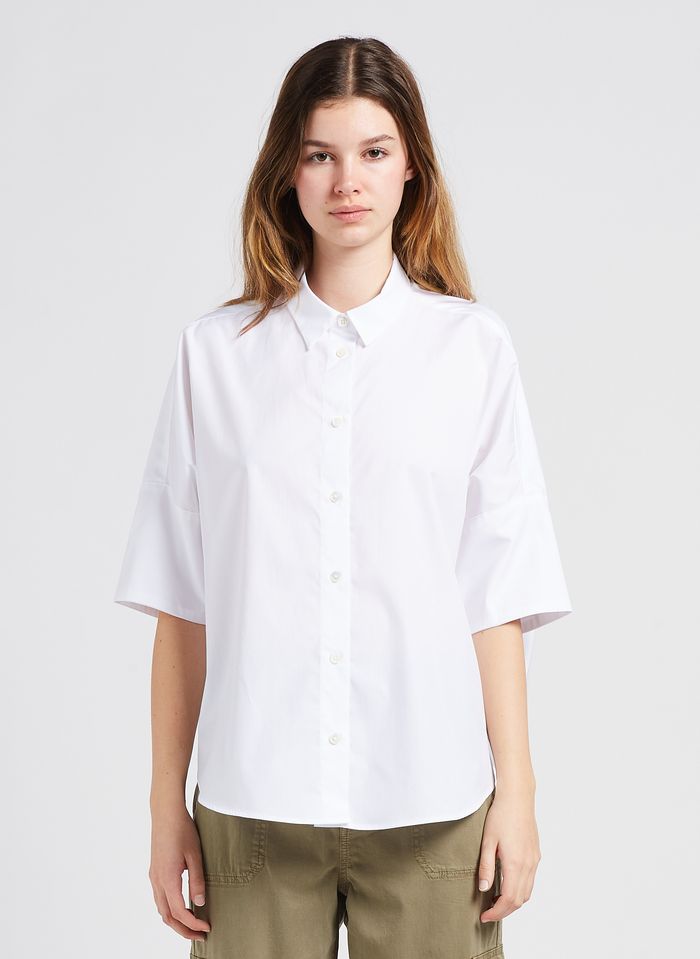Camicia Oversize Collo Classico In Cotone White Gerard Darel