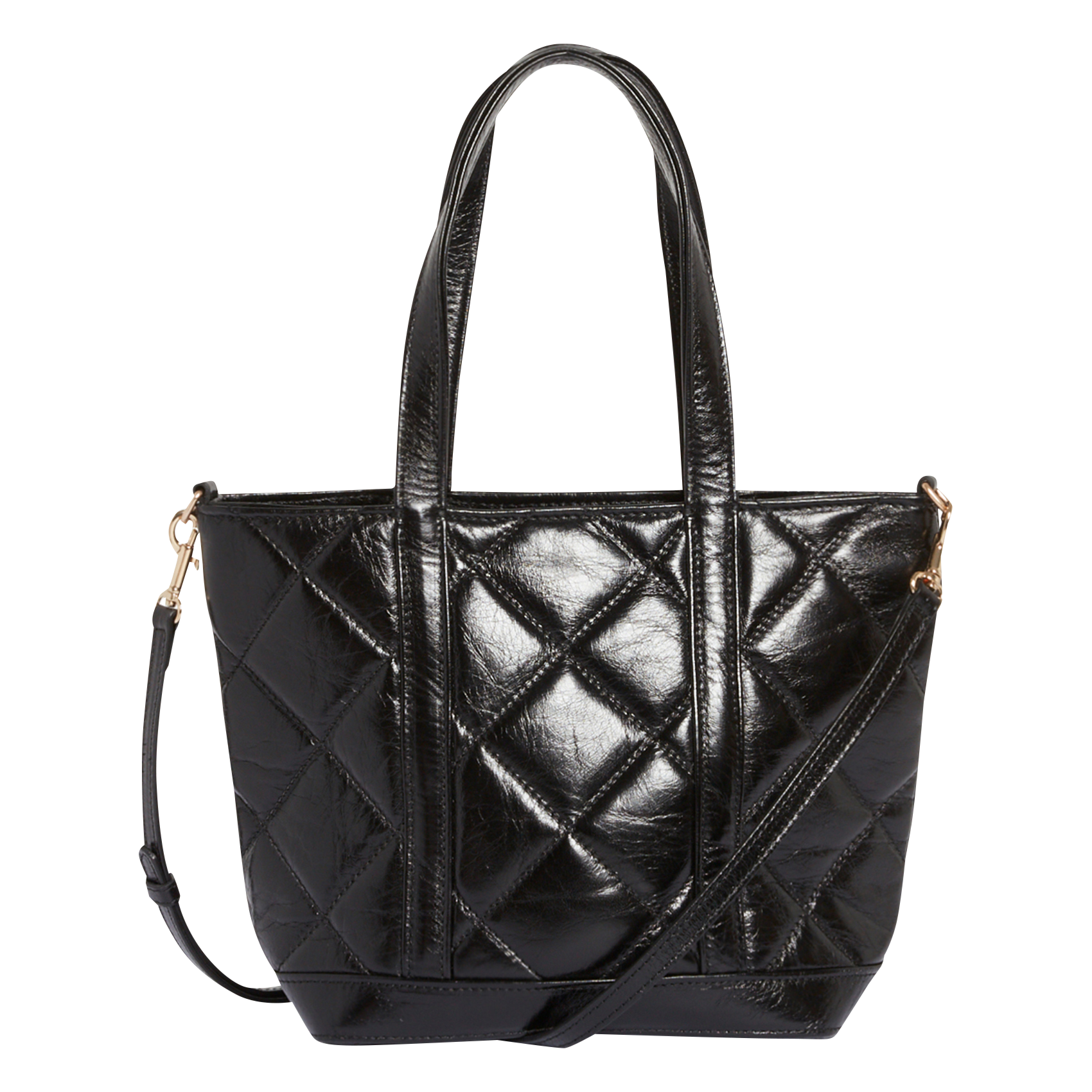 Sac épaule matelassé en cuir  VANESSA BRUNO Noir