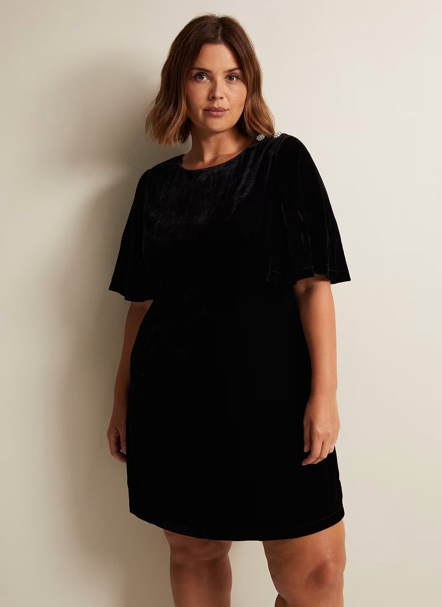 Vestido negro online evase