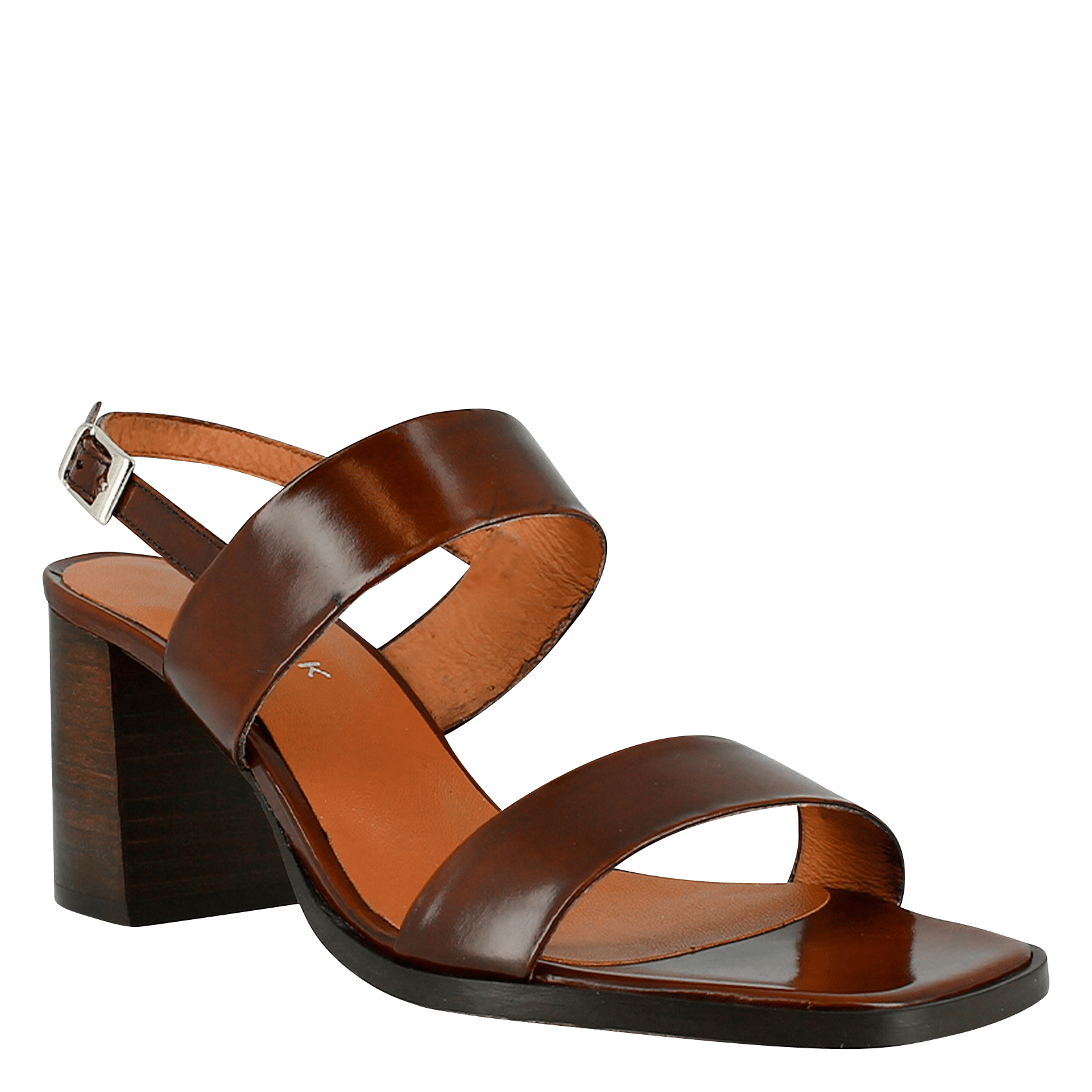 Sandales à talons en cuir JONAK Marron