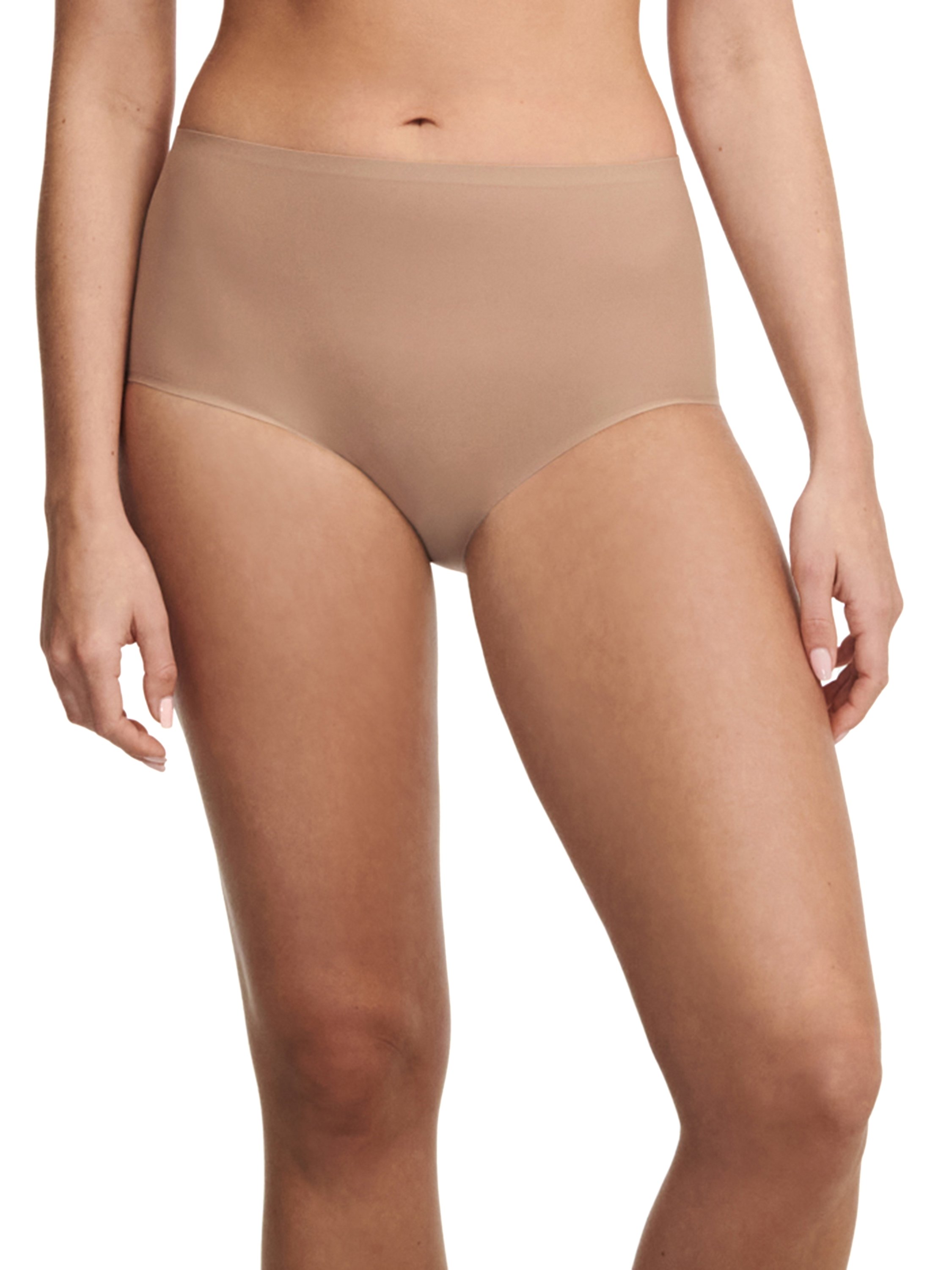 High-waisted lace panties CHANTELLE Beige