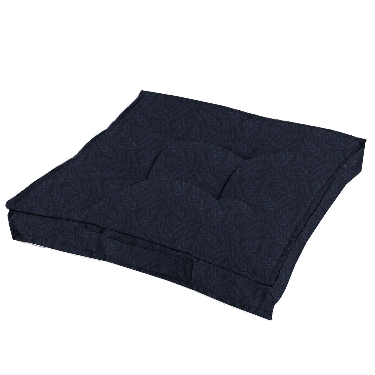 Velvet cotton floor cushion TODAY LINGE DE MAISON Blue