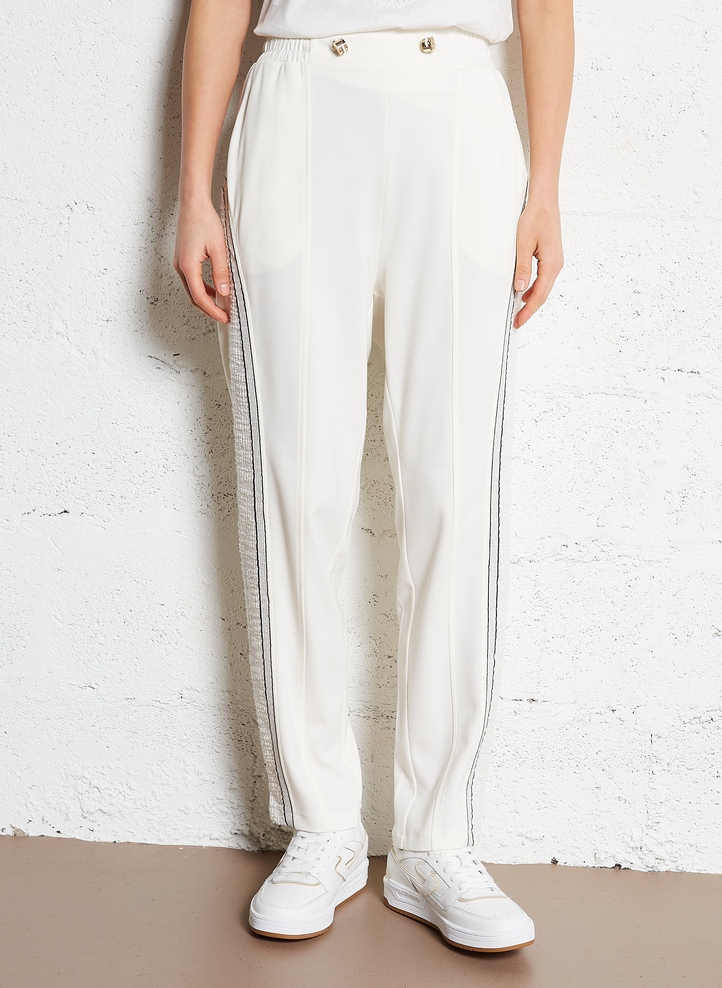 パンツ LIU JO Woman Pants White TA5054J5942 10105 LIU JO: Pants woman - White | Liu Jo pants TA5054J5942
