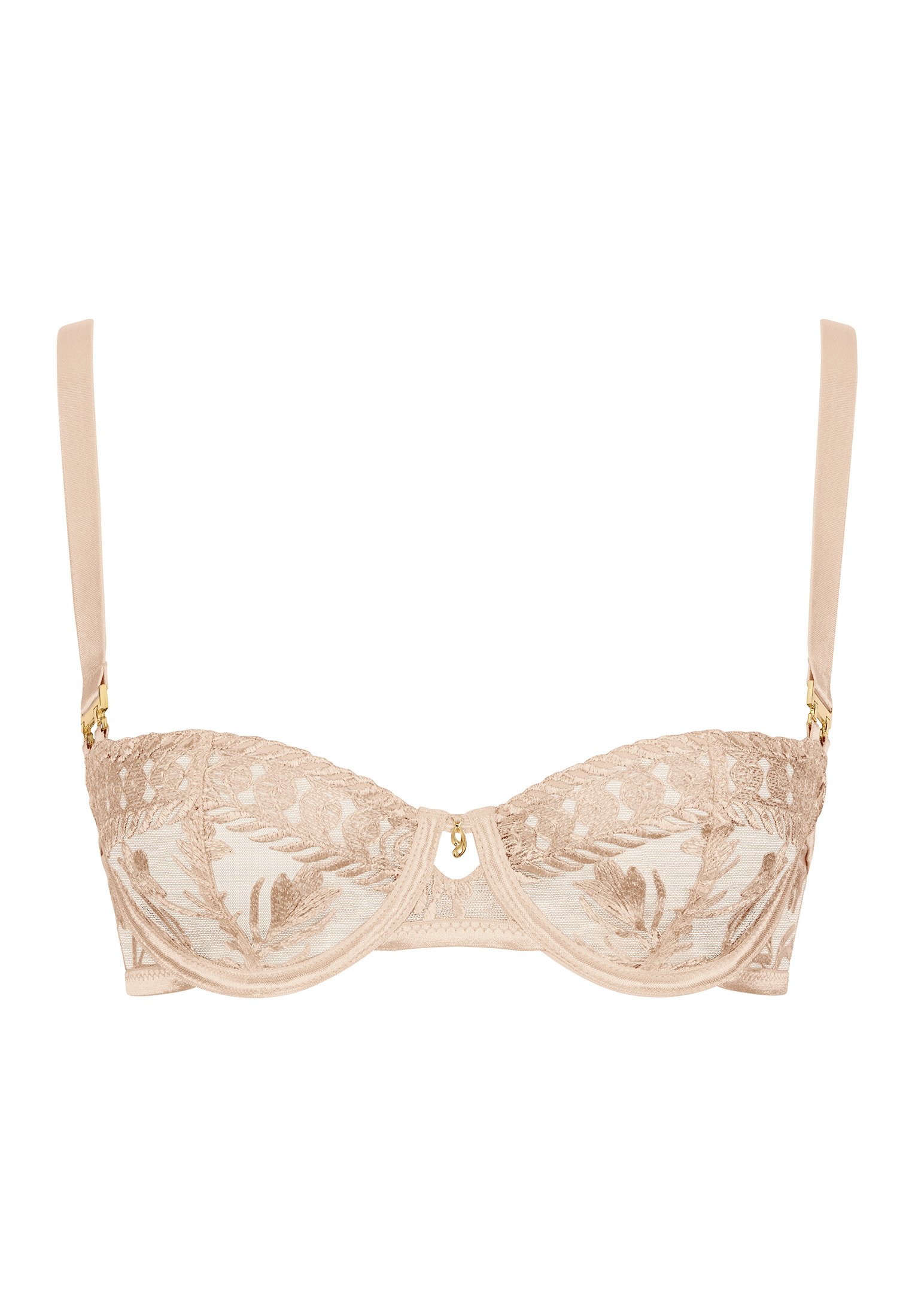 Underwired demi-cup bra AUBADE Beige