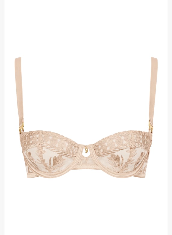 Underwired demi-cup bra | Beige by AUBADE Underwired demi-cup bra Beige