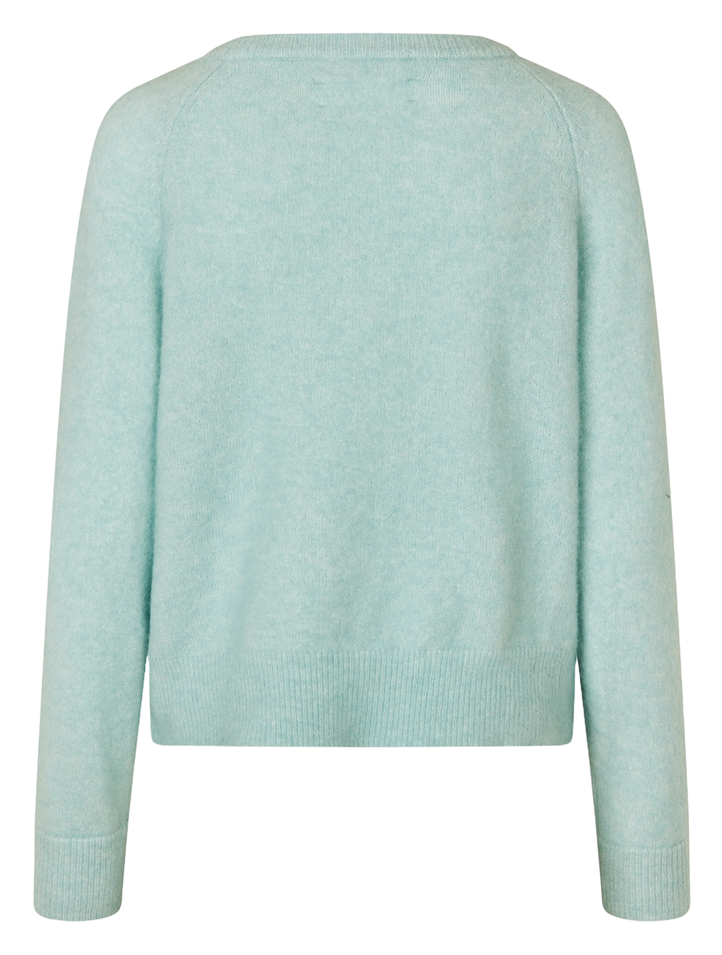 Pull col rond en laine mélangée SAMSOE SAMSOE Bleu