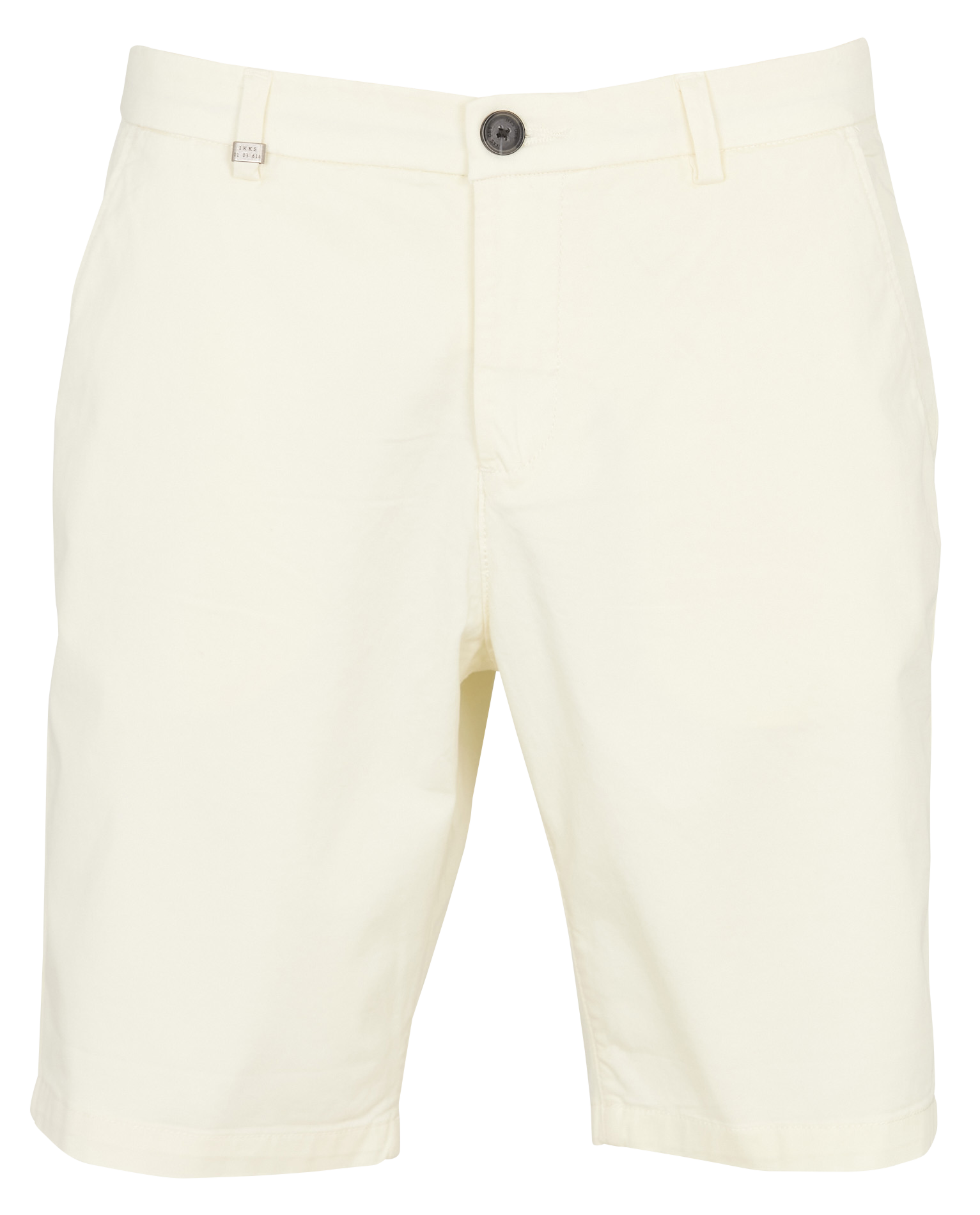 Straight-leg cotton-blend Bermuda shorts IKKS White
