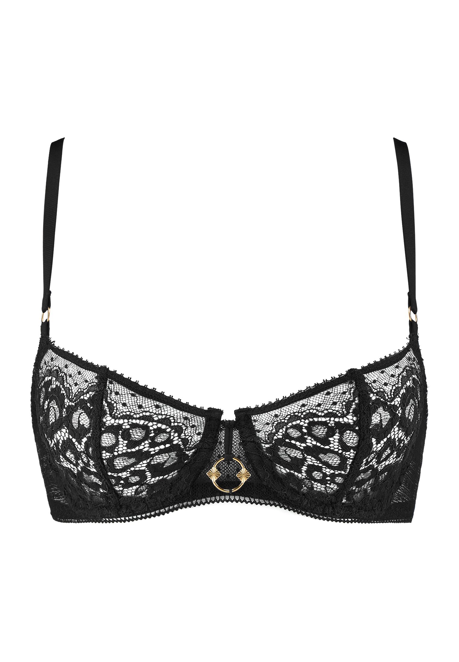Underwired demi-cup bra AUBADE Black