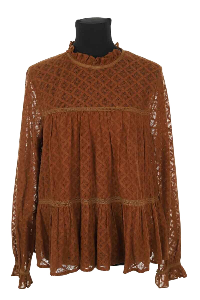 Cotton blouse SEZANE - Seconde main Brown