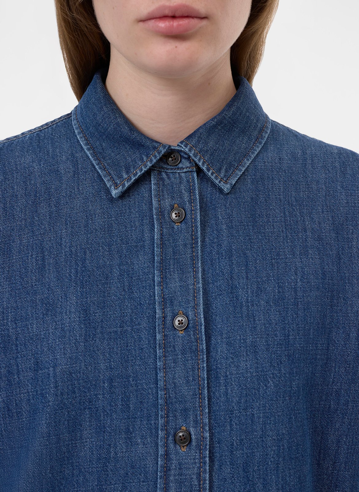 Chemise en jean avec dos ouvert CLOSED Bleu