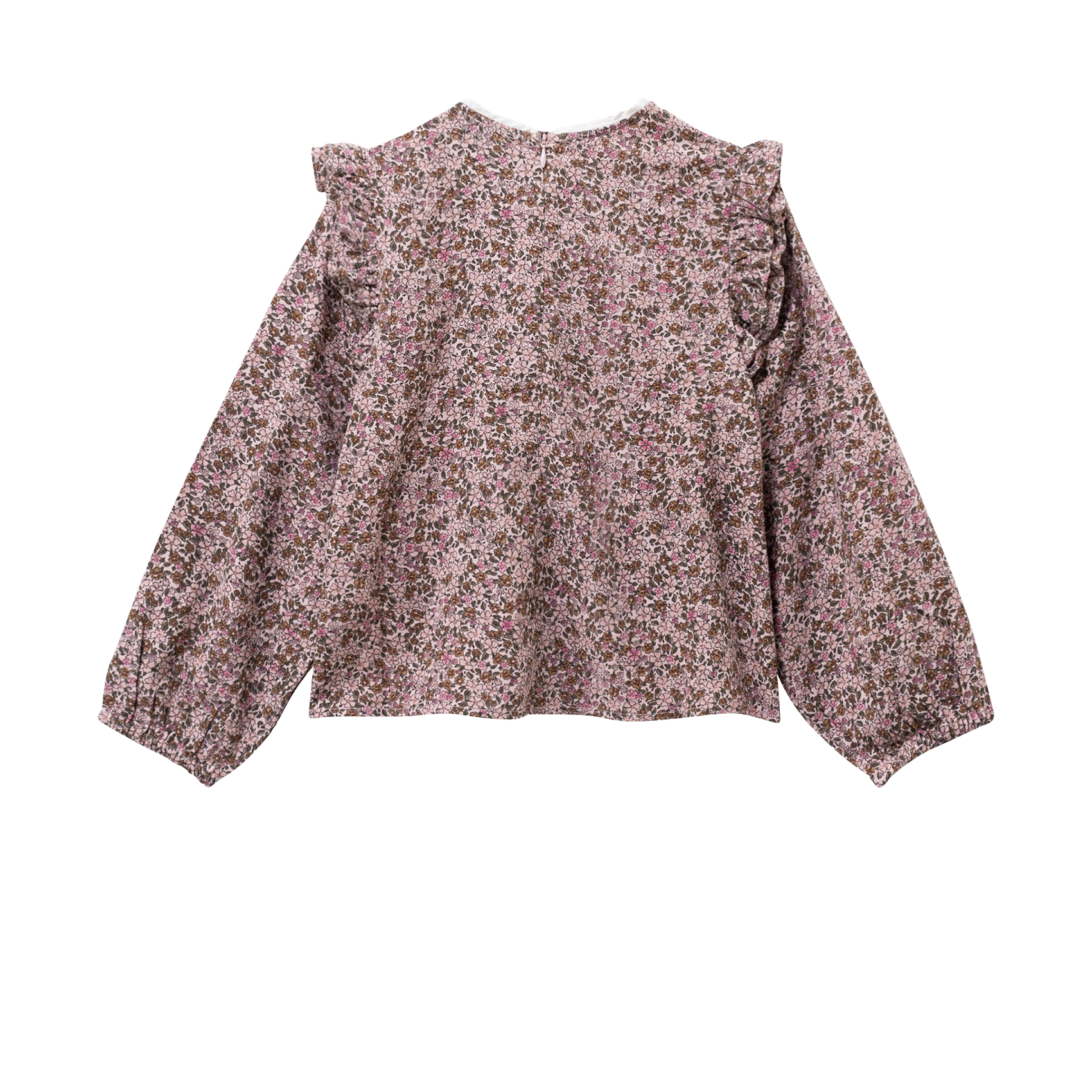 Gedrukte rechte katoenen blouse IKKS JUNIOR Roze