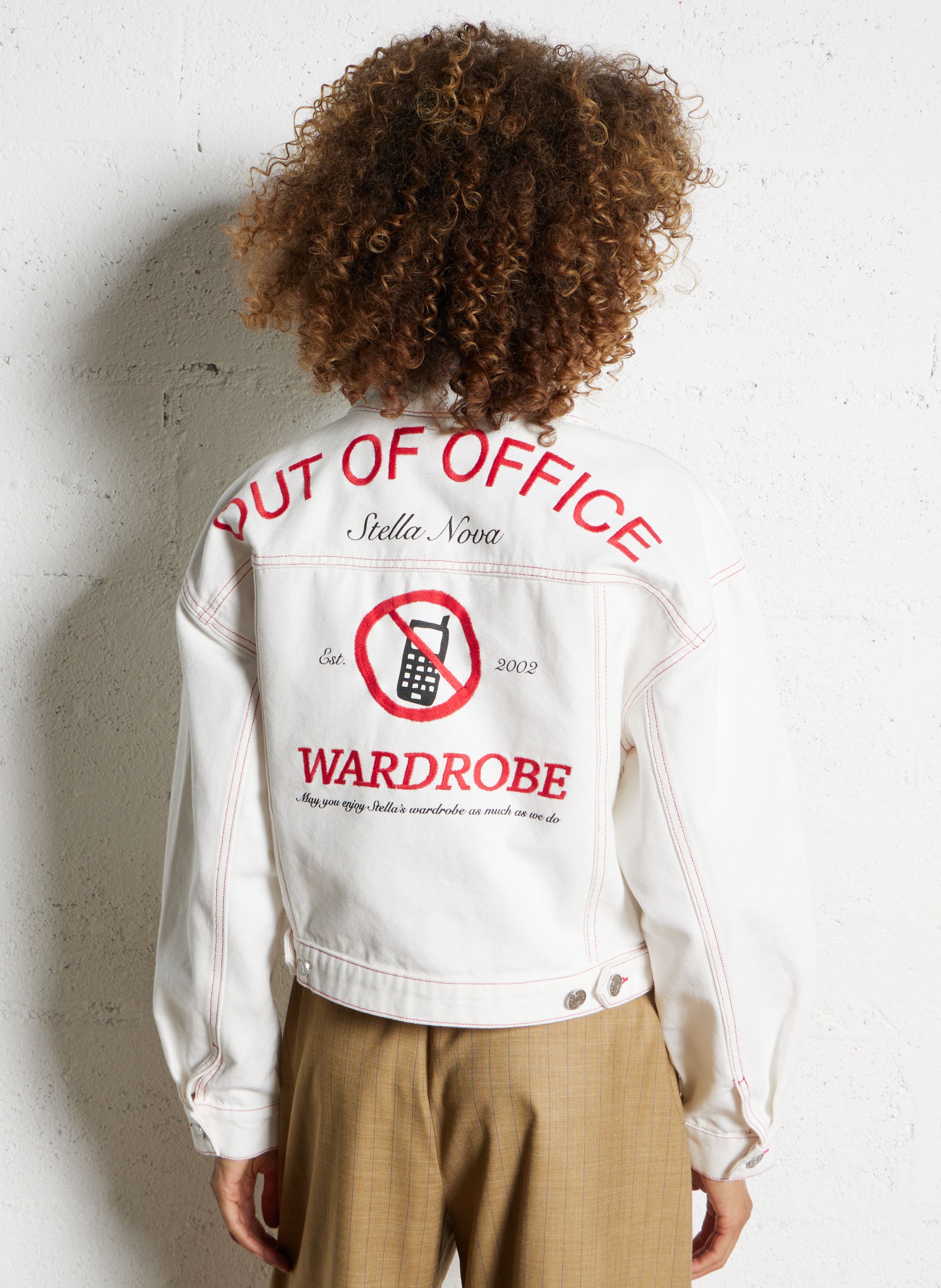 Veste en jean en coton STELLA NOVA Blanc