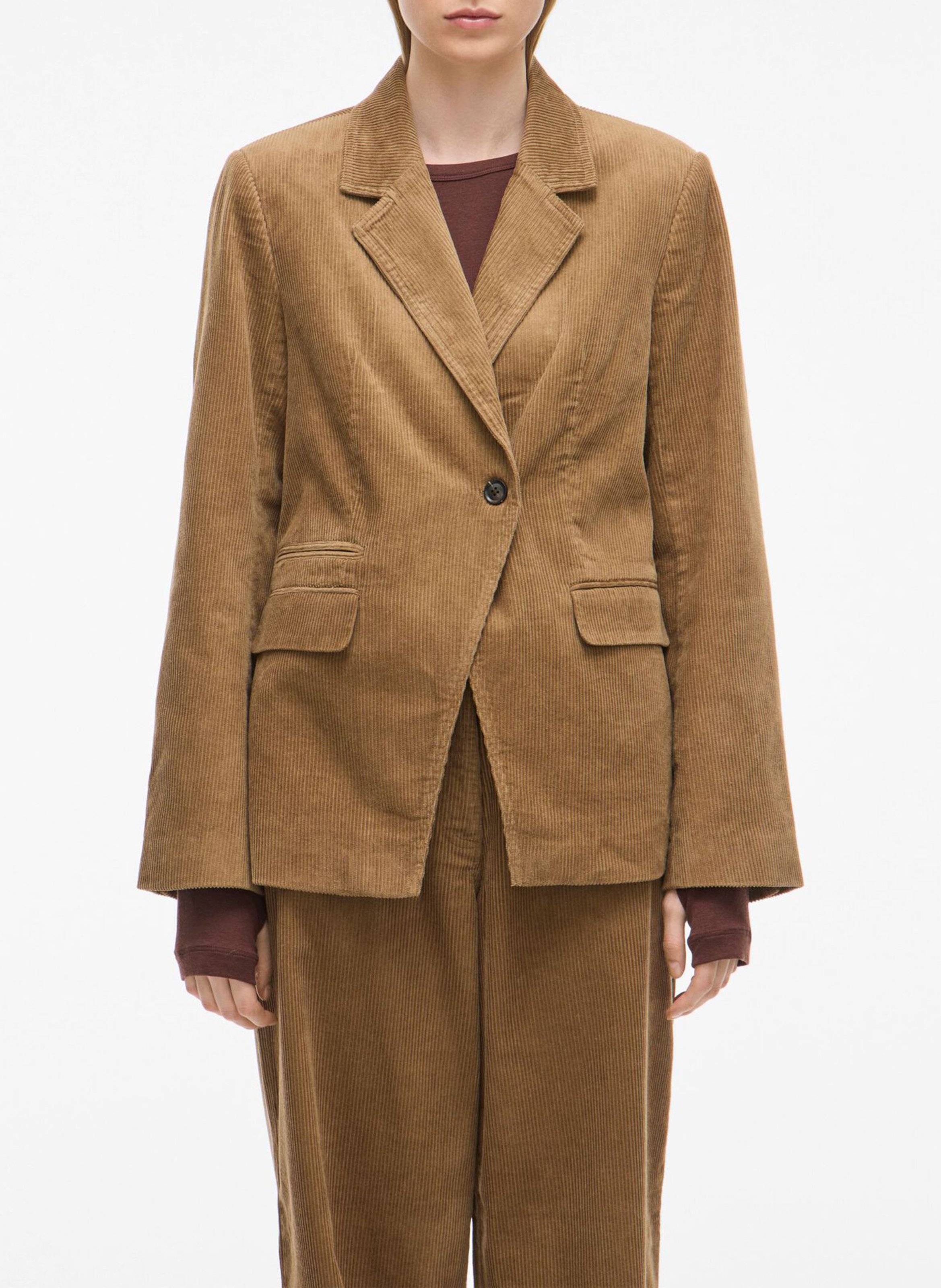 Blazer aus Baumwolle ROUGE EDIT Braun