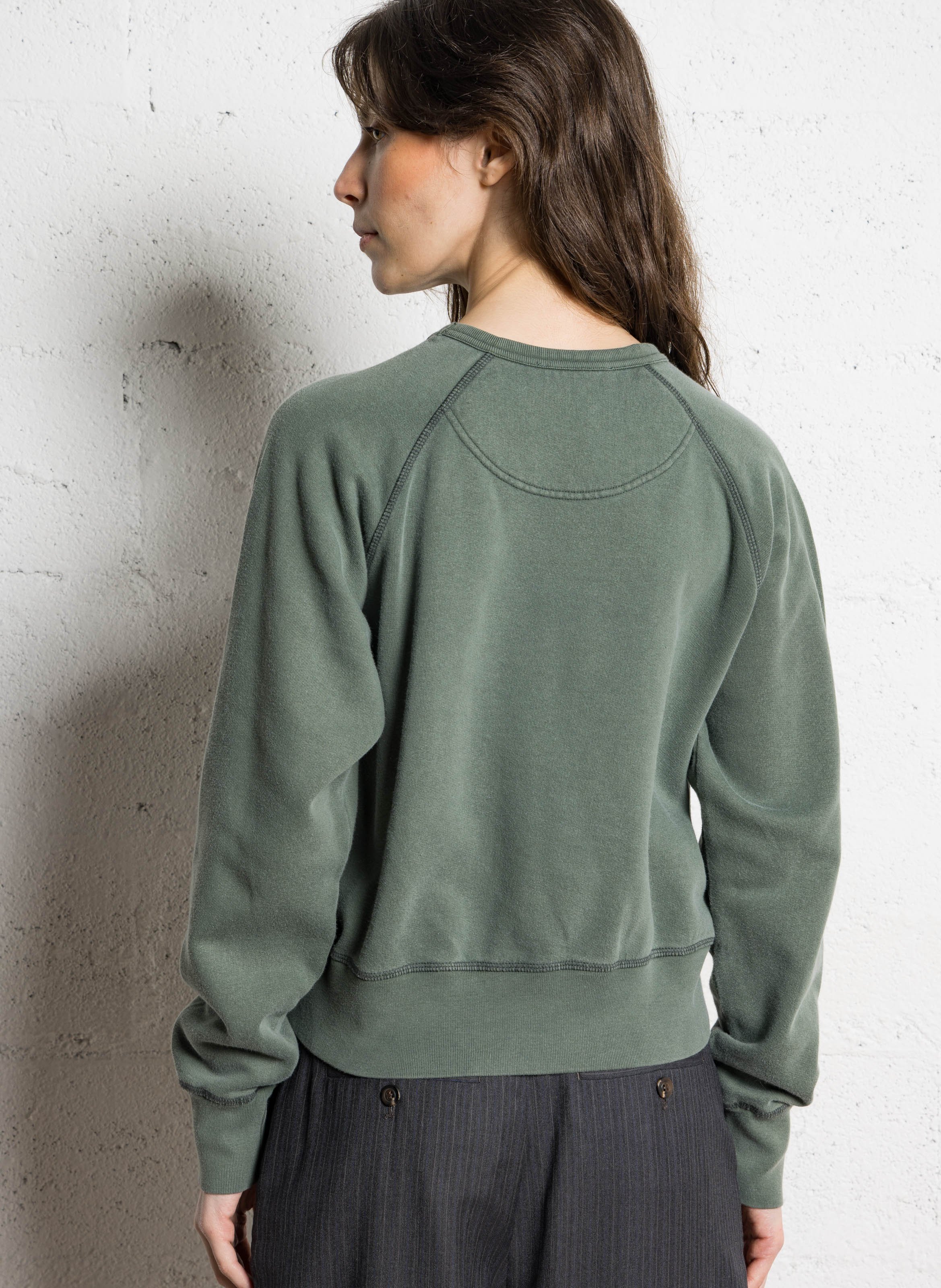 Straight printed cotton sweatshirt SOEUR Grey