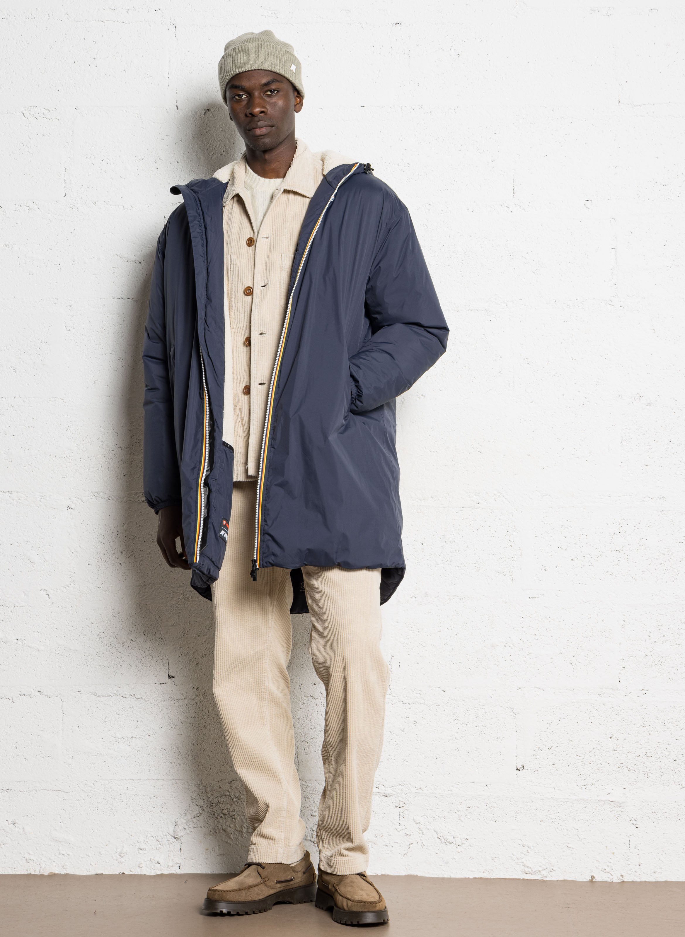 Doudoune à capuche K-WAY Bleu