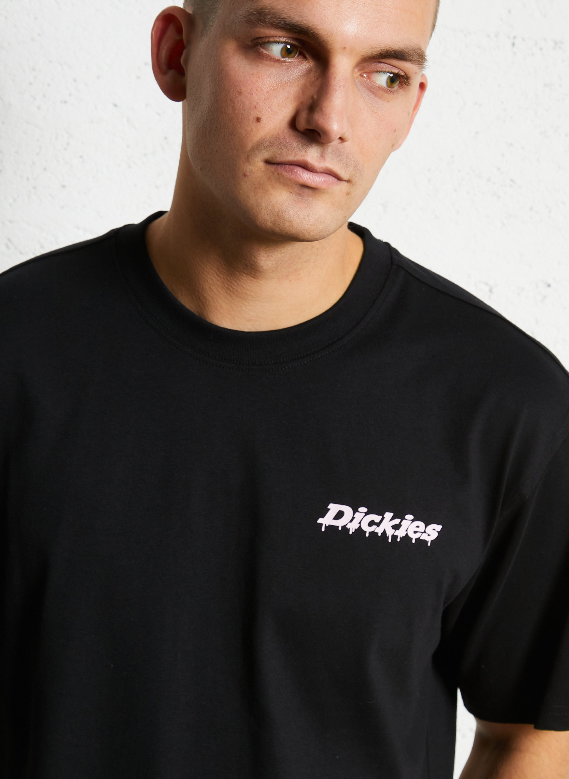 Recht, katoenen T-shirt DICKIES Zwart