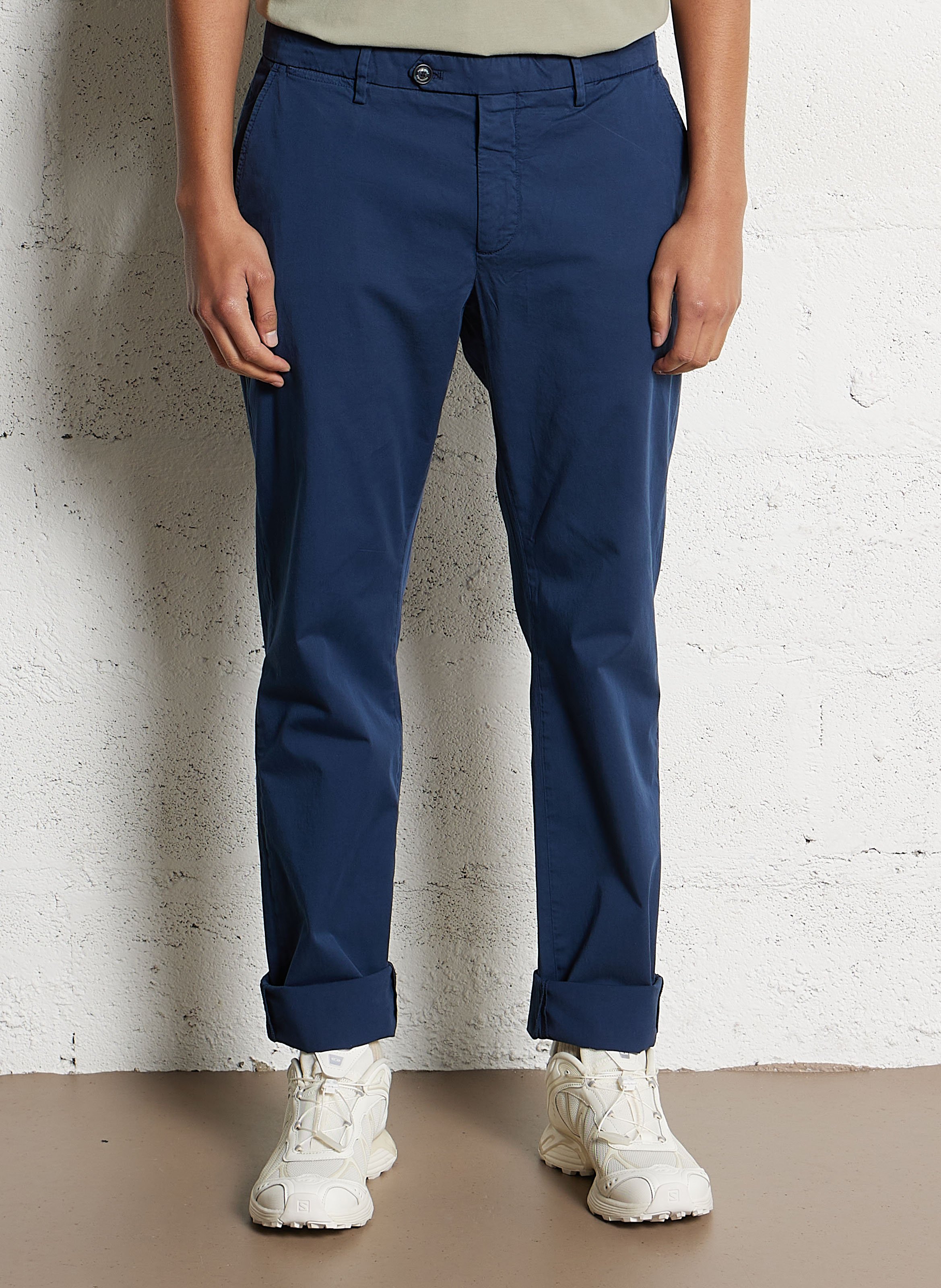 Bucket Hat aus Baumwoll-Mix FACONNABLE Blau