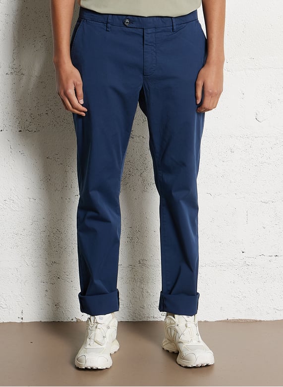 Bobhoedje - katoenblend | Blauw by FACONNABLE Bobhoedje - katoenblend Blauw