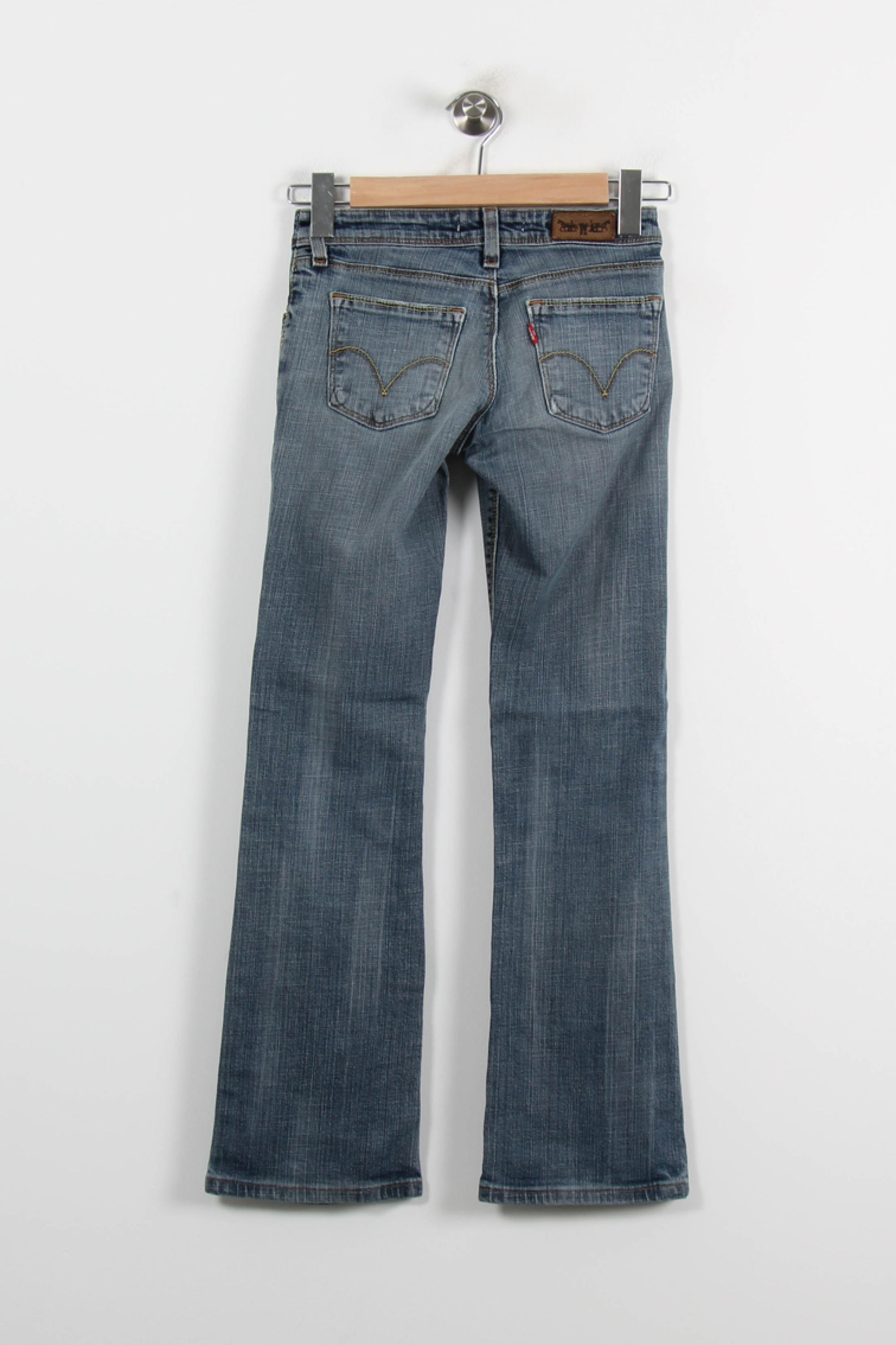 Cropped slim jeans with studs LEVI'S - Seconde main Blue