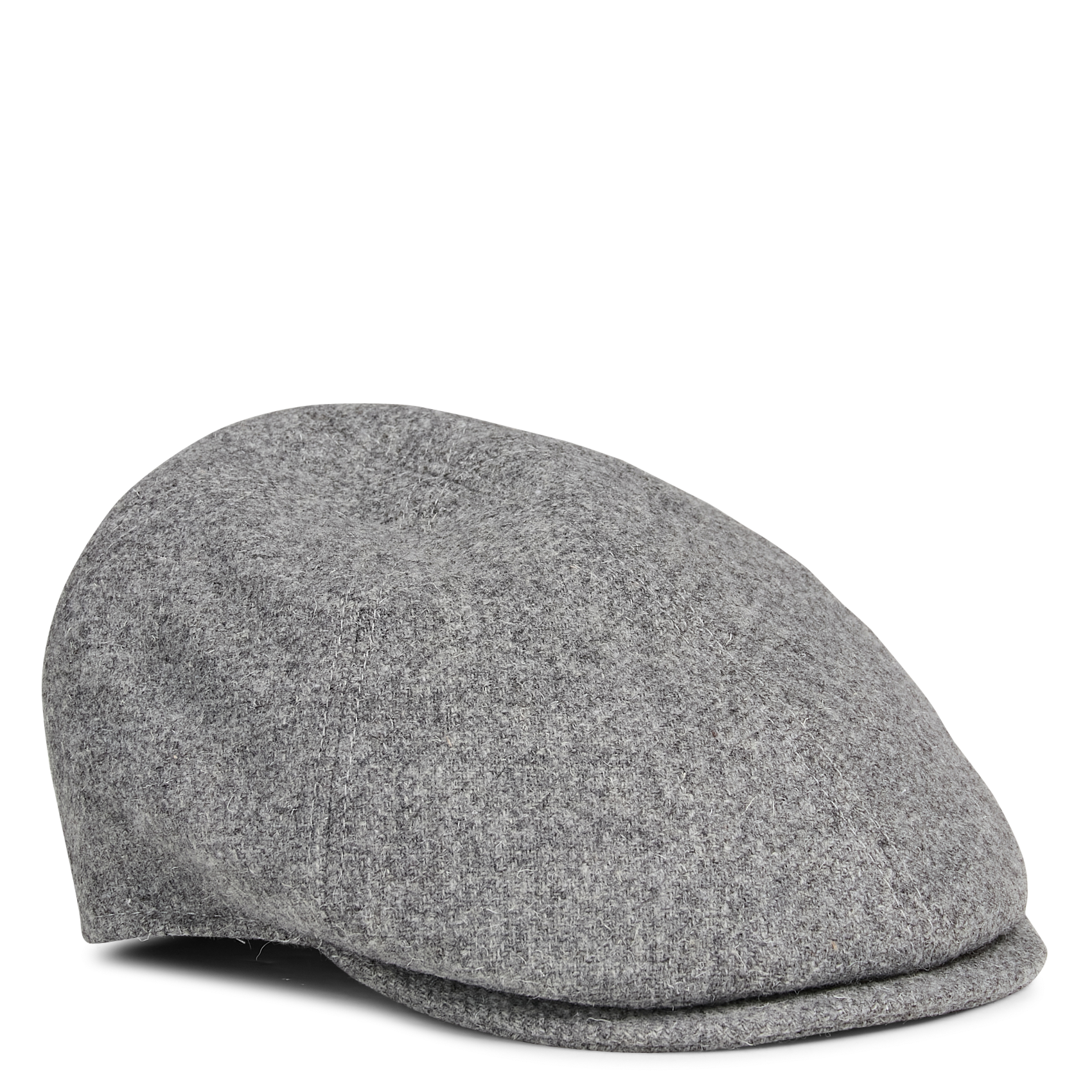Casquette rigide unie en cuir SAISON 1865 Gris