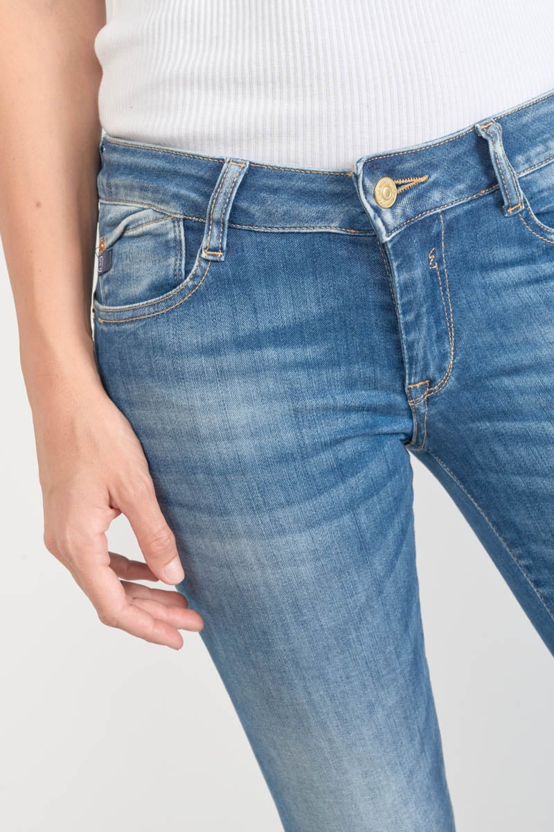 Push-up slim pulp jeans, 7/8 length LE TEMPS DES CERISES Blue